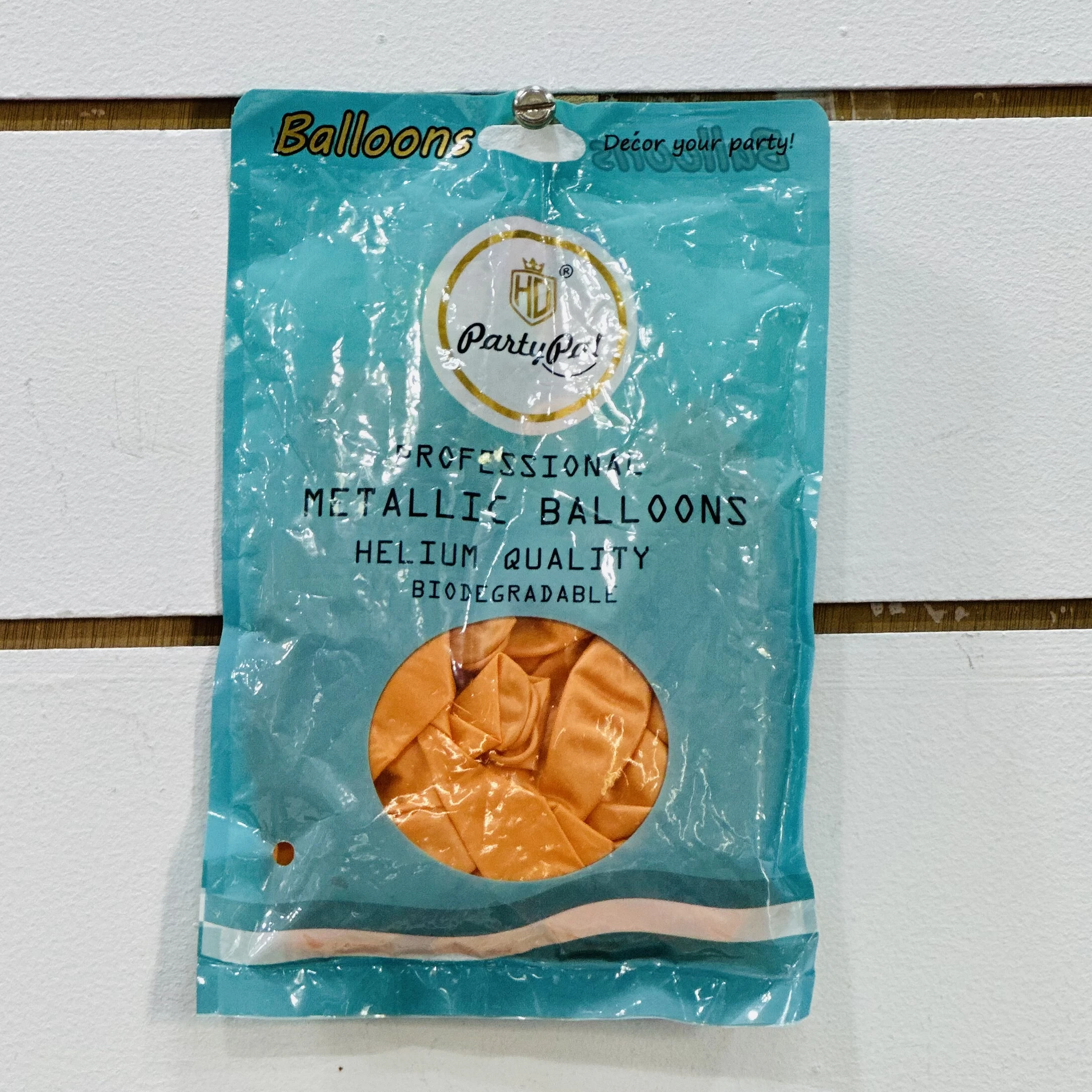 Package of HD PartyPal Professional Metallic Balloons.