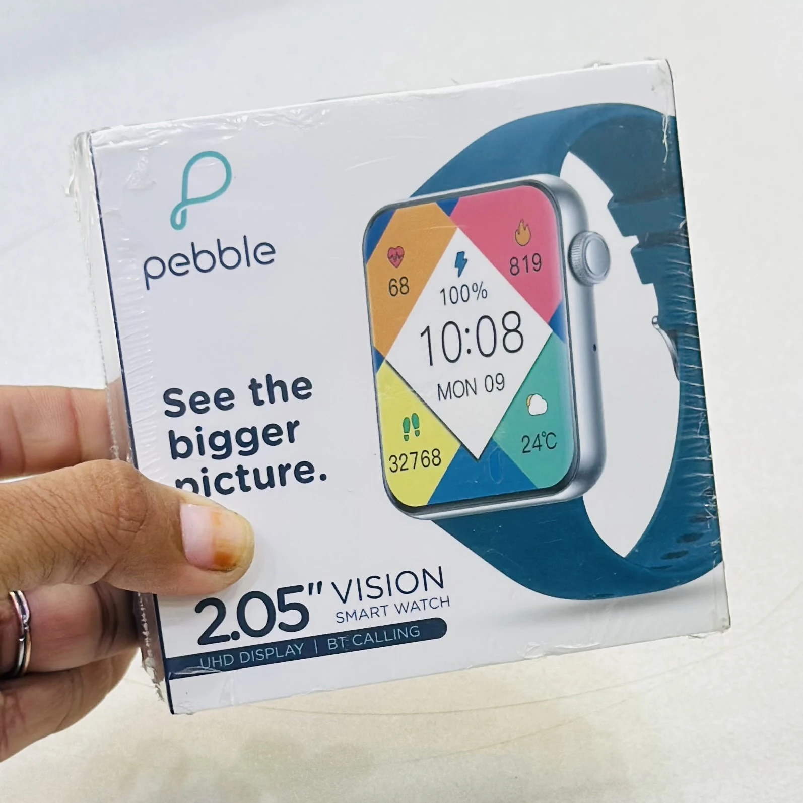 Pebble Vision Smartwatch (Evening Blue)…Model No…PFB41