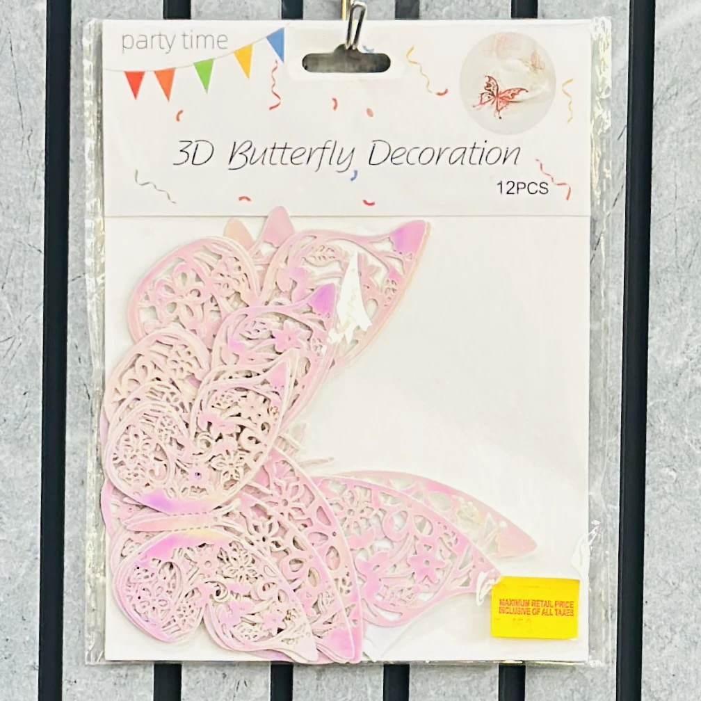 package of 3D butterfly wall decorations