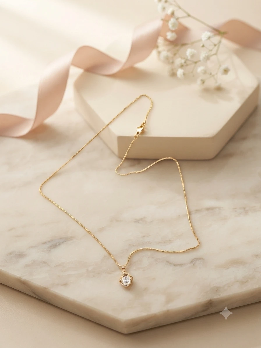 Aurivelle women's gold-plated necklace