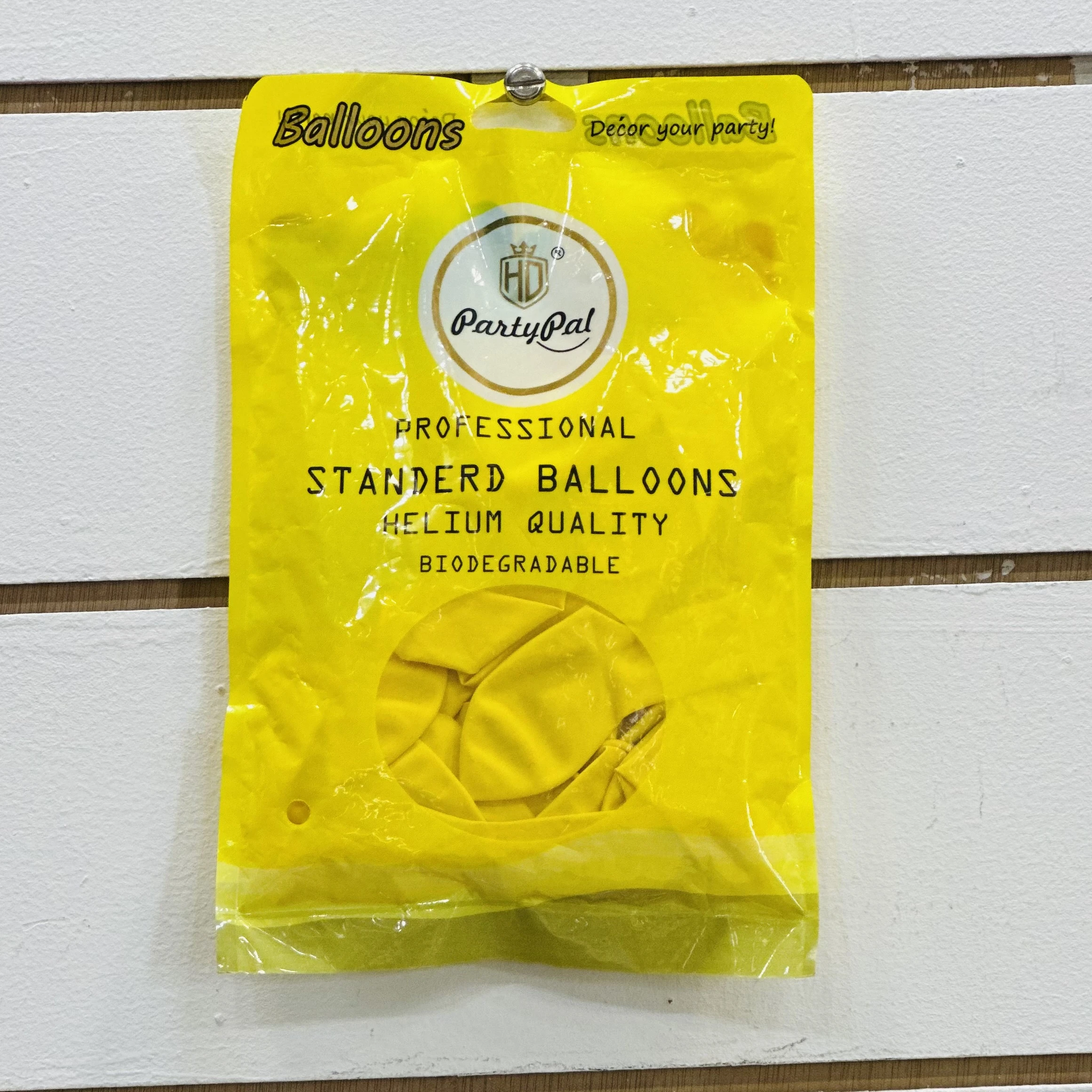 package of "Party Pal" brand balloons