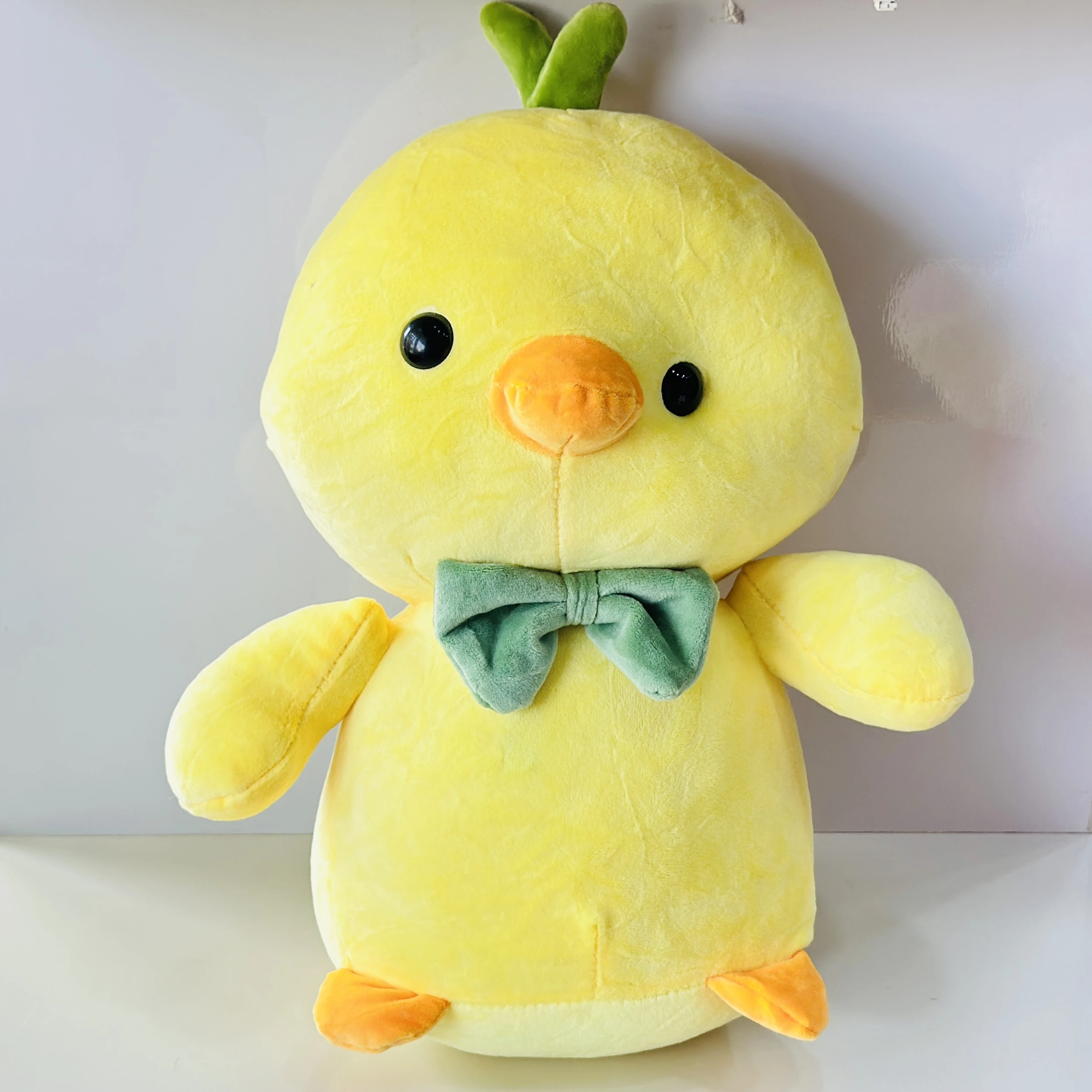 Soft yellow duck or chicken plush toy