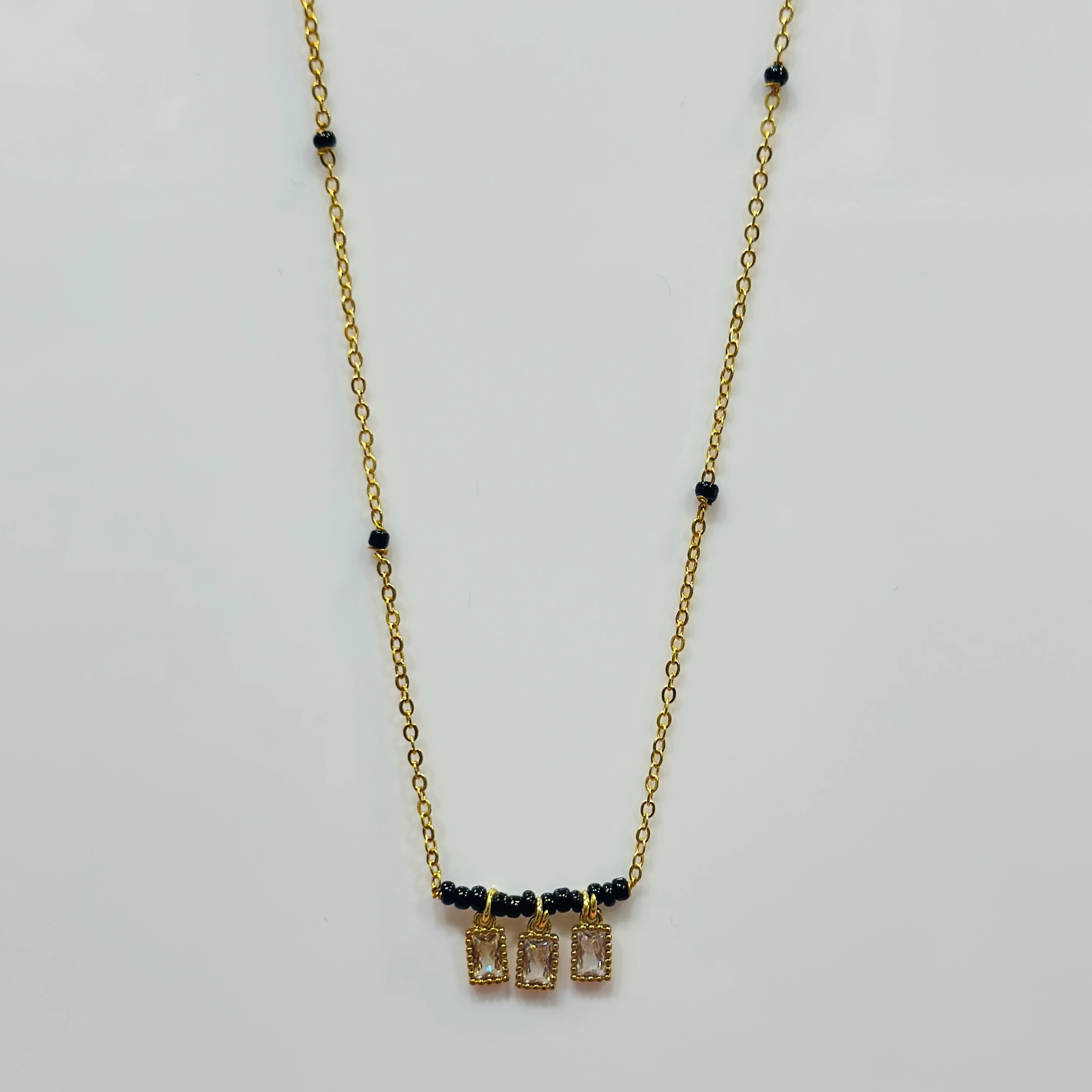 Gold plated mangalsutra