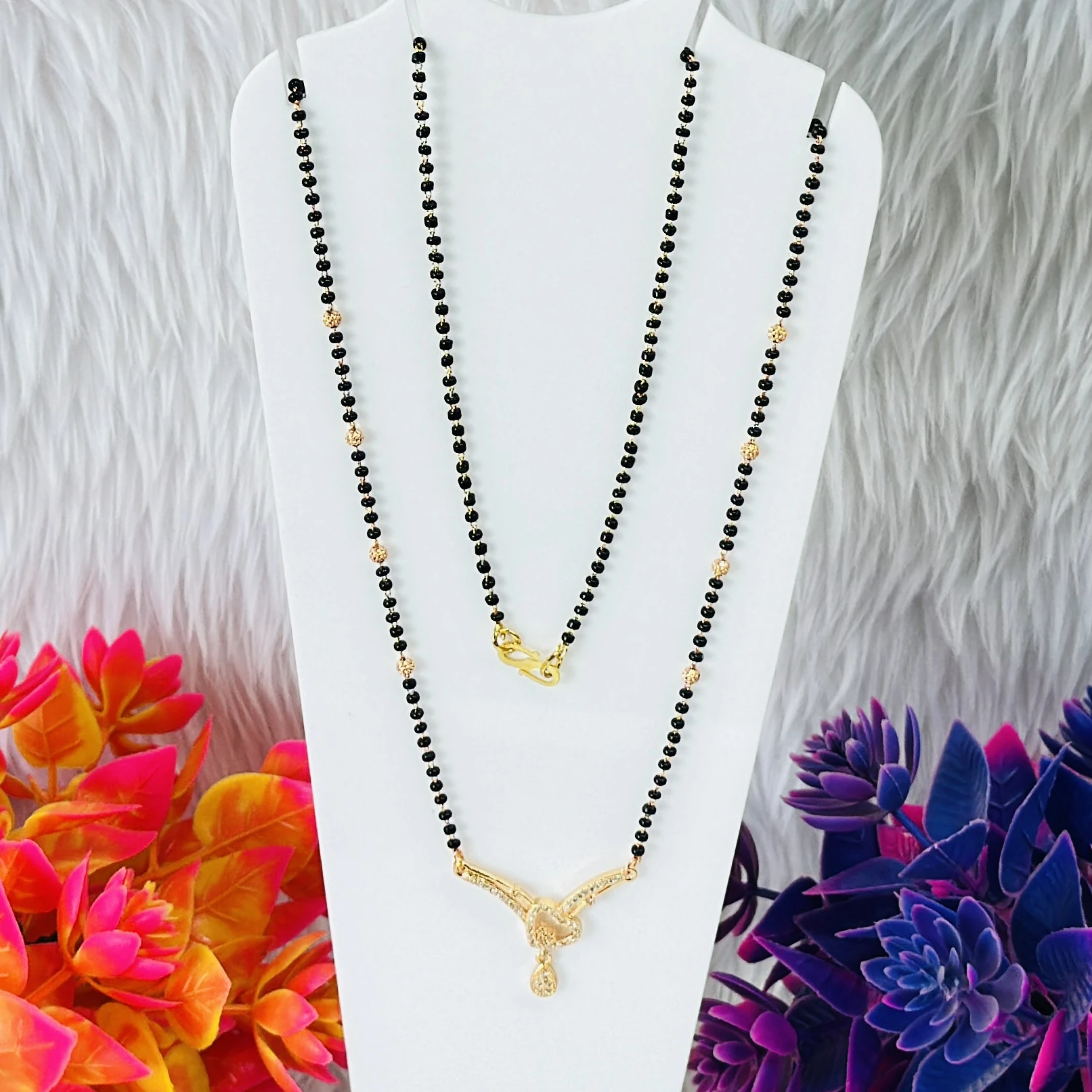 Gold plated mangalsutra
