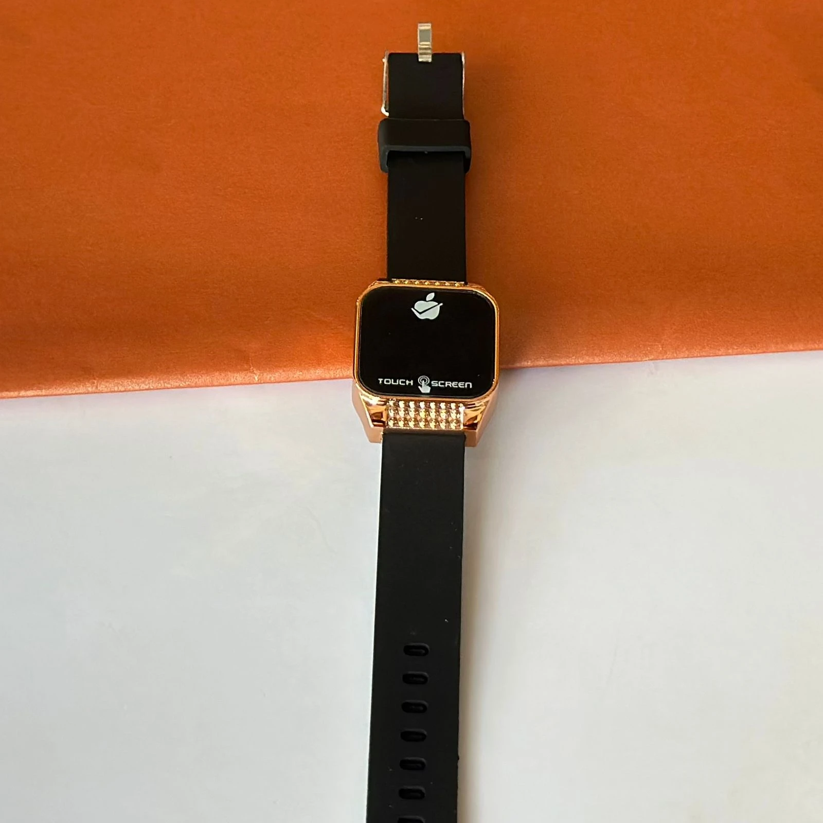 Black digital watch