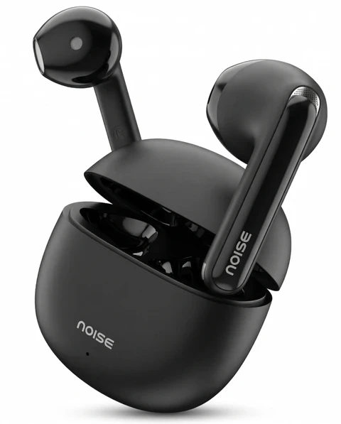 Noise Buds VS104 Max wireless earbuds featuring a black charging case.