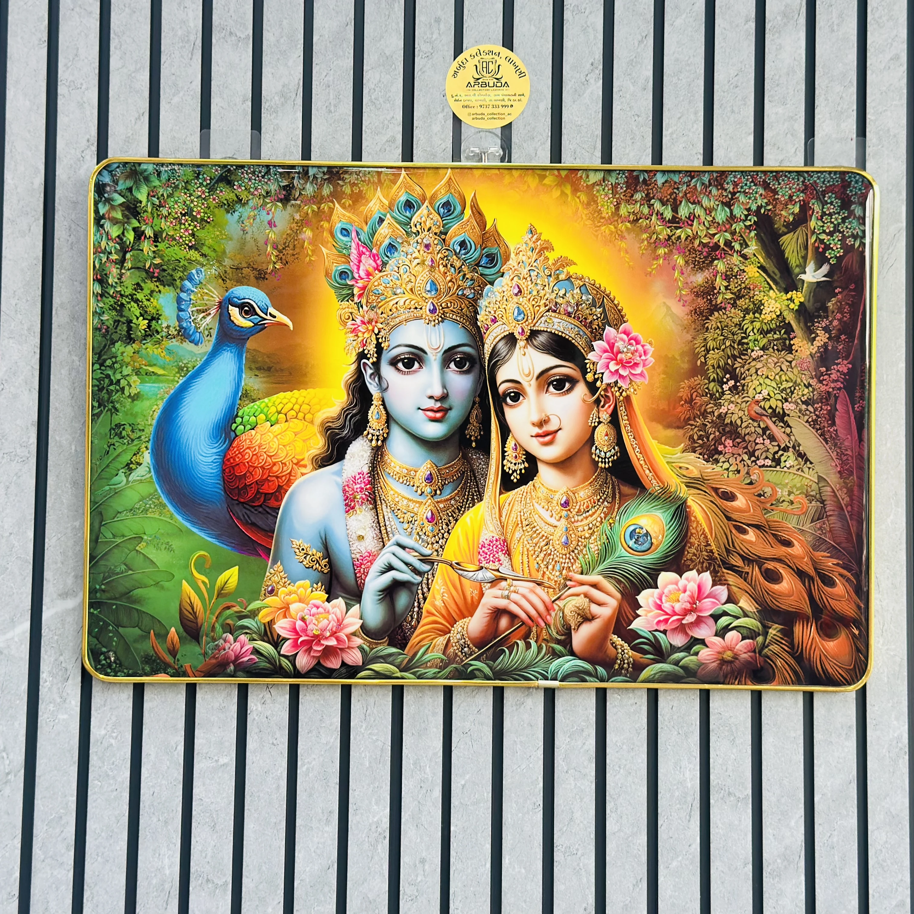 Radha Krishna bubbles crystal scenery (SKU-FZLYE5)