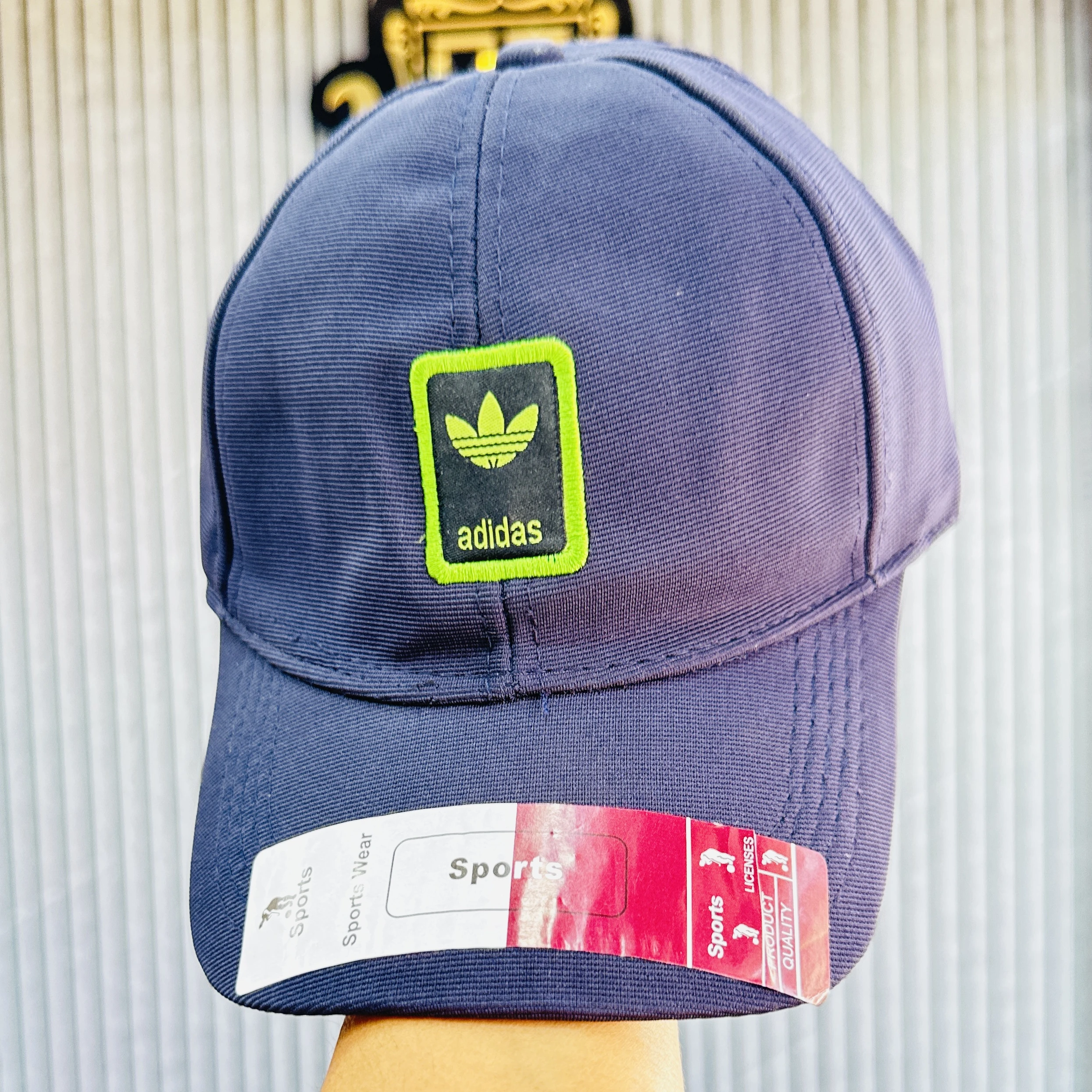 Blue Adidas baseball cap