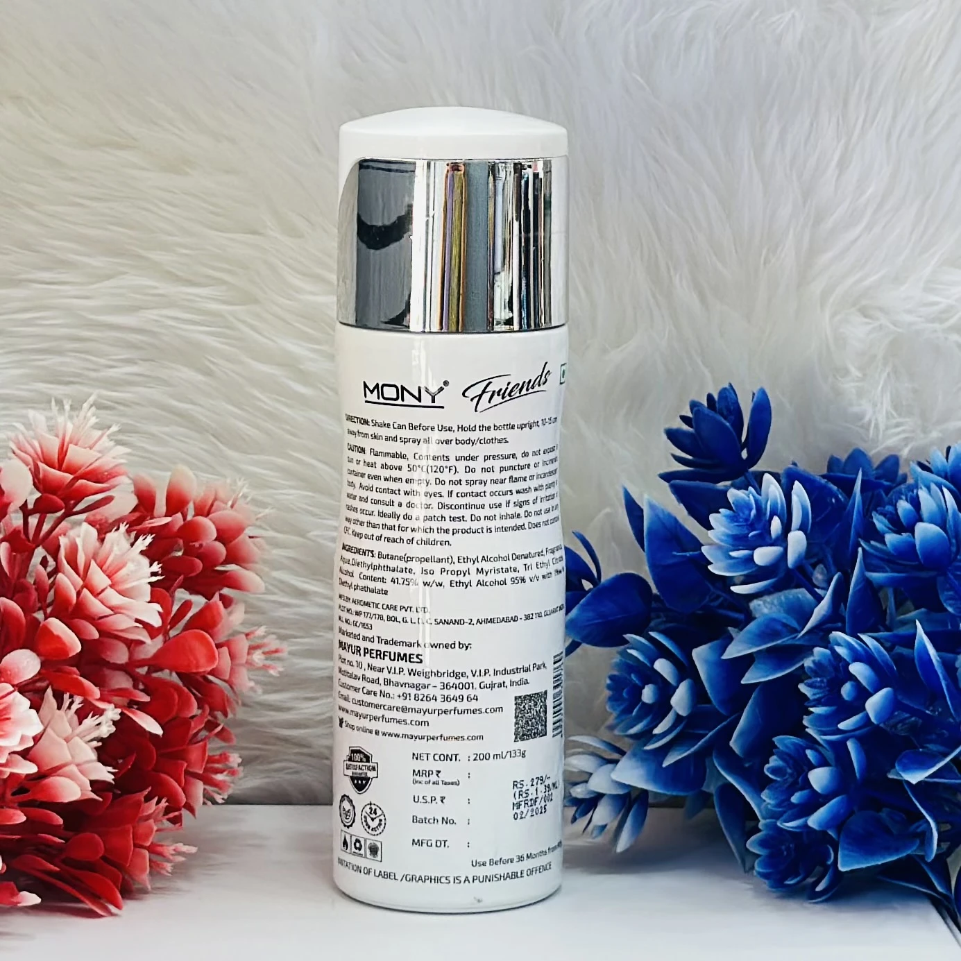 Mony Friends Long Lasting Deodorant Body Spray.