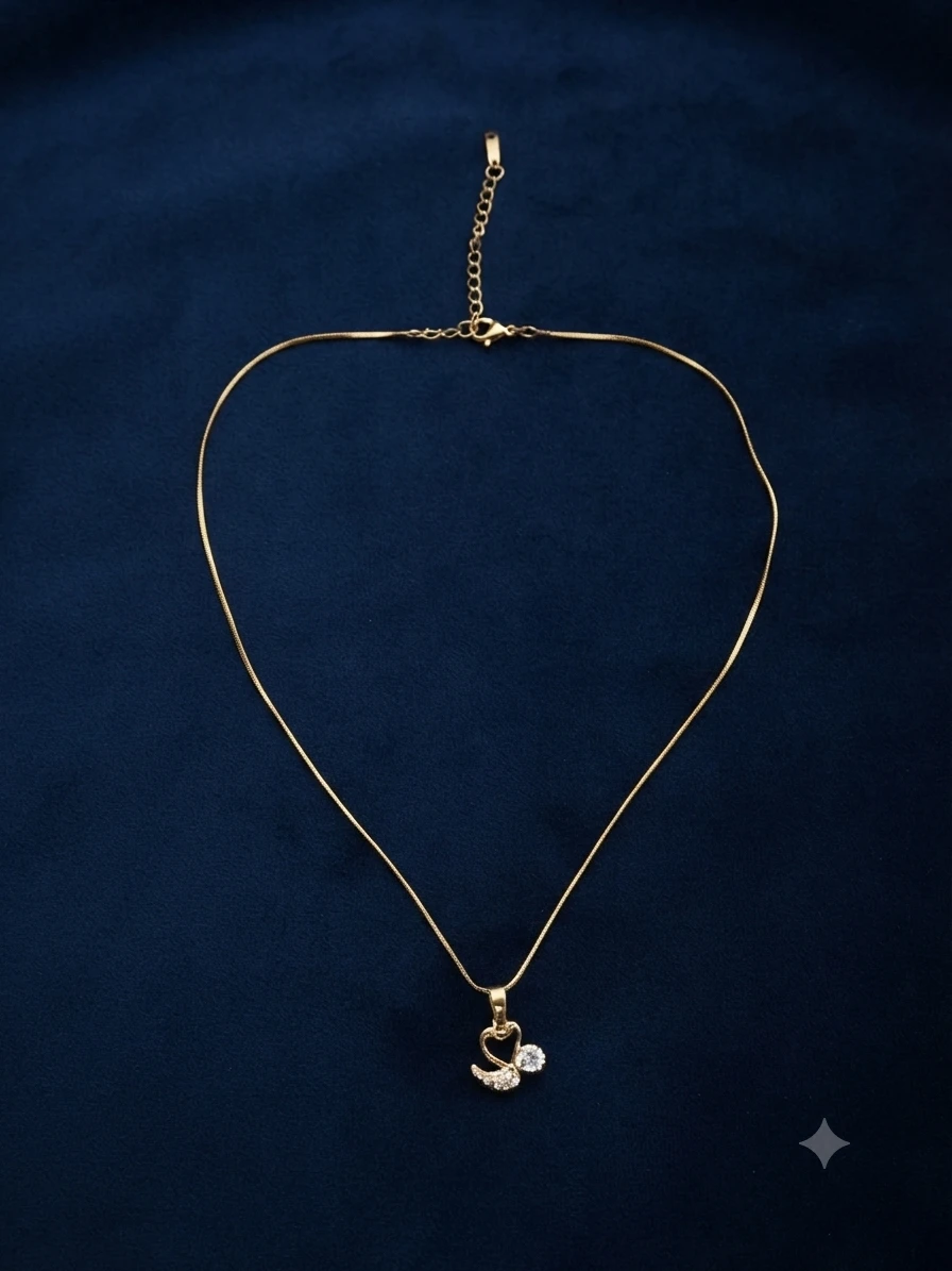 Moncheri Jewels gold-plated swan necklace