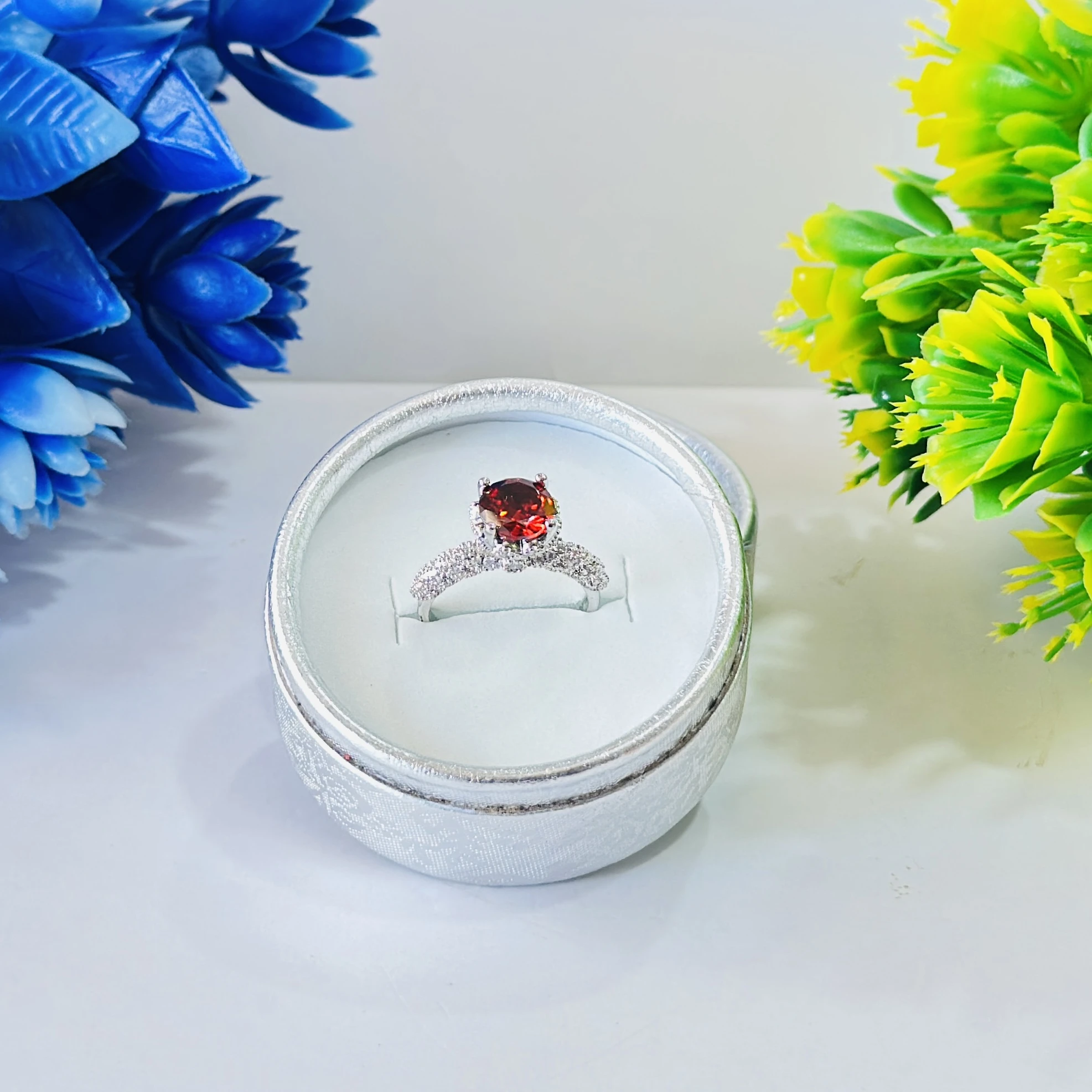 Red stone Ledis Rings