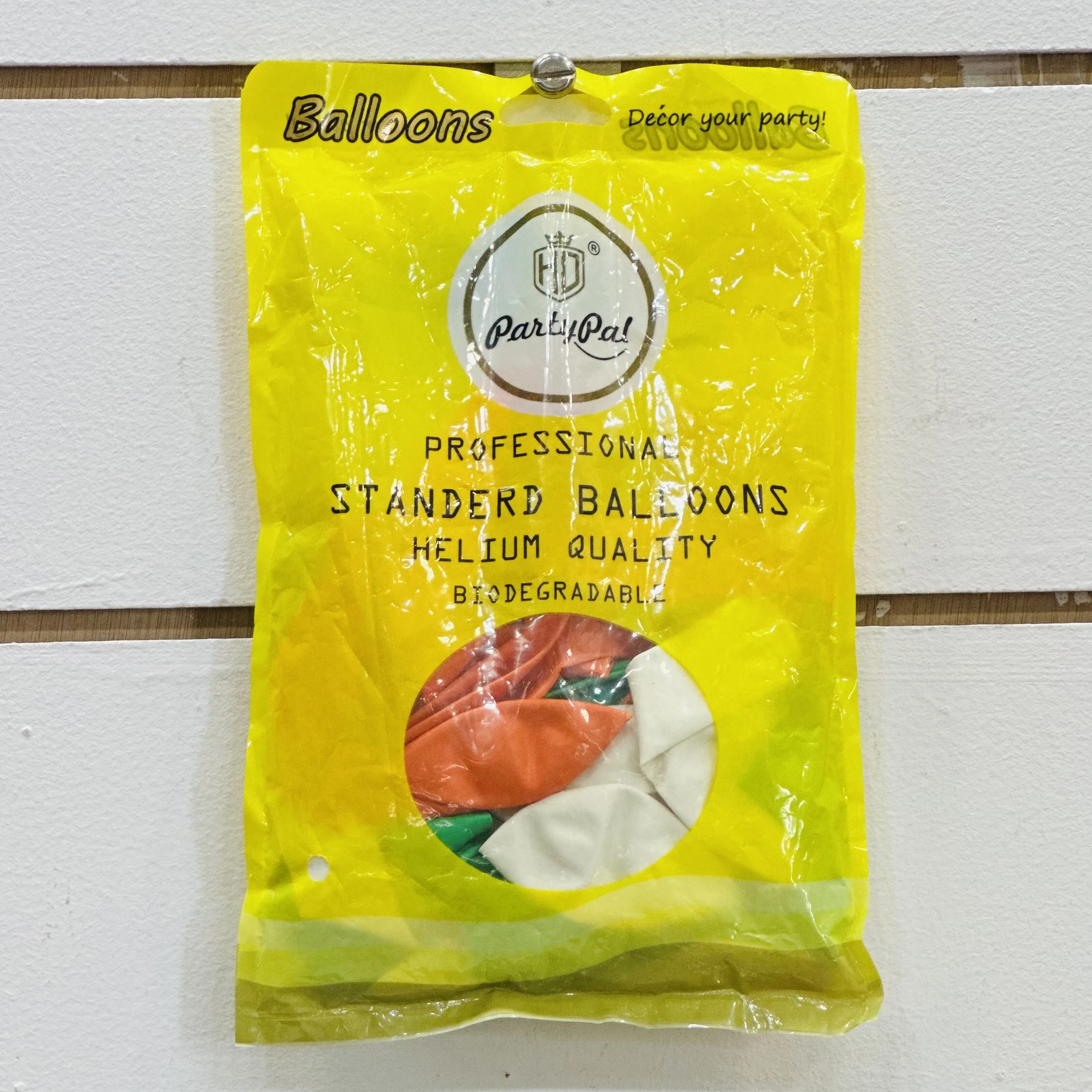 package of "Party Pal" brand balloons