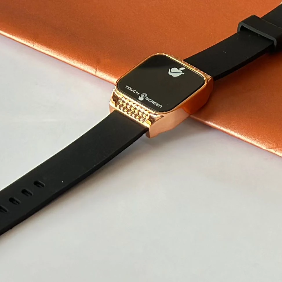Black digital watch