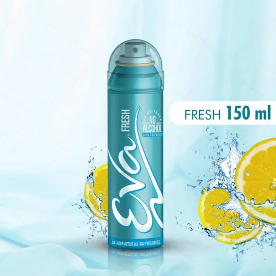 an Eva Fresh Deodorant Spray for Women.
