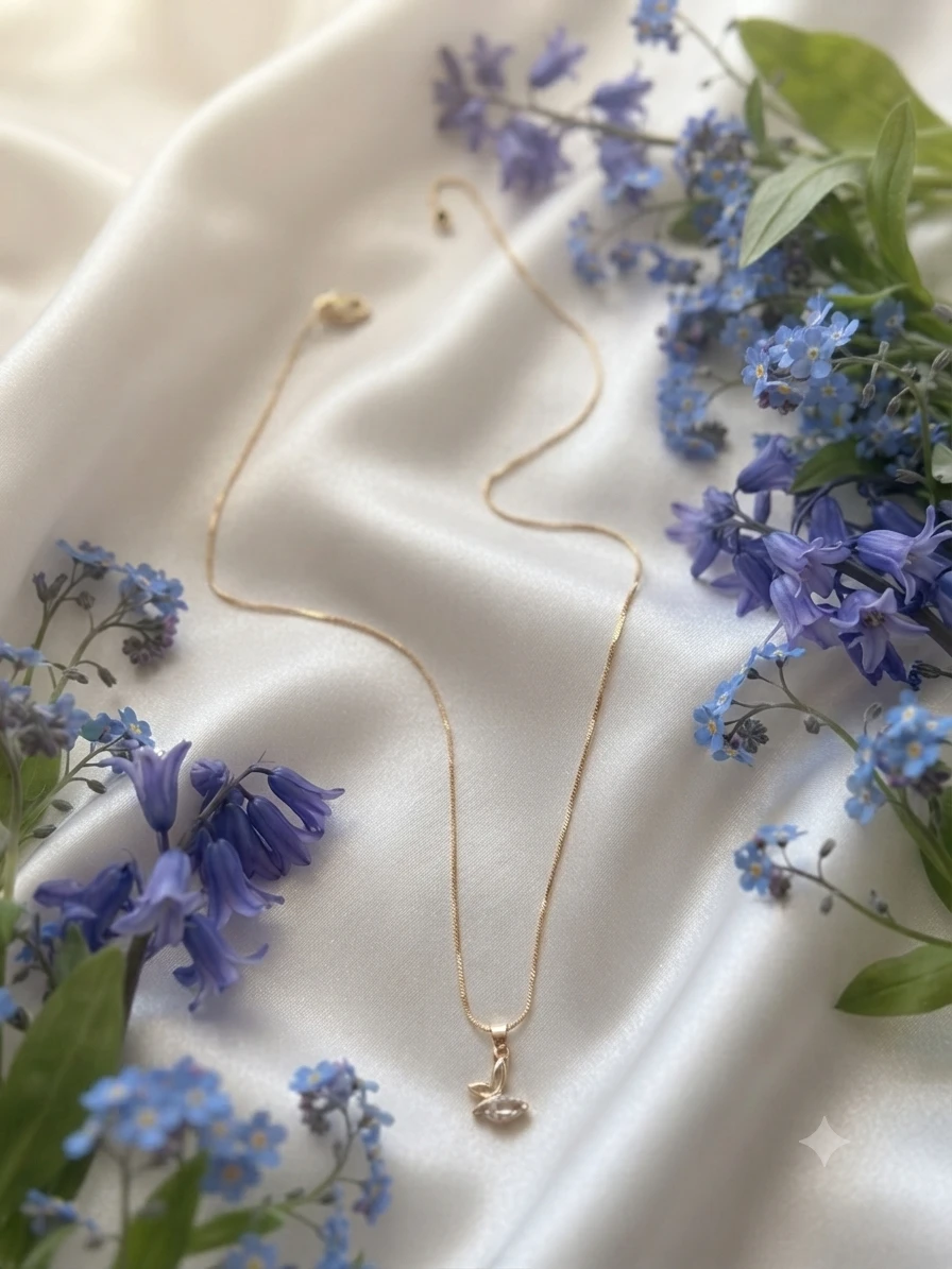 AATMAJ JEWELLERY gold plated necklace