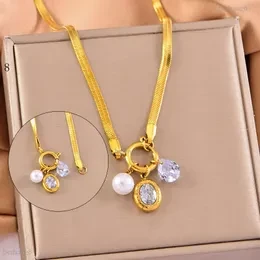 Gold plated snake chain necklace