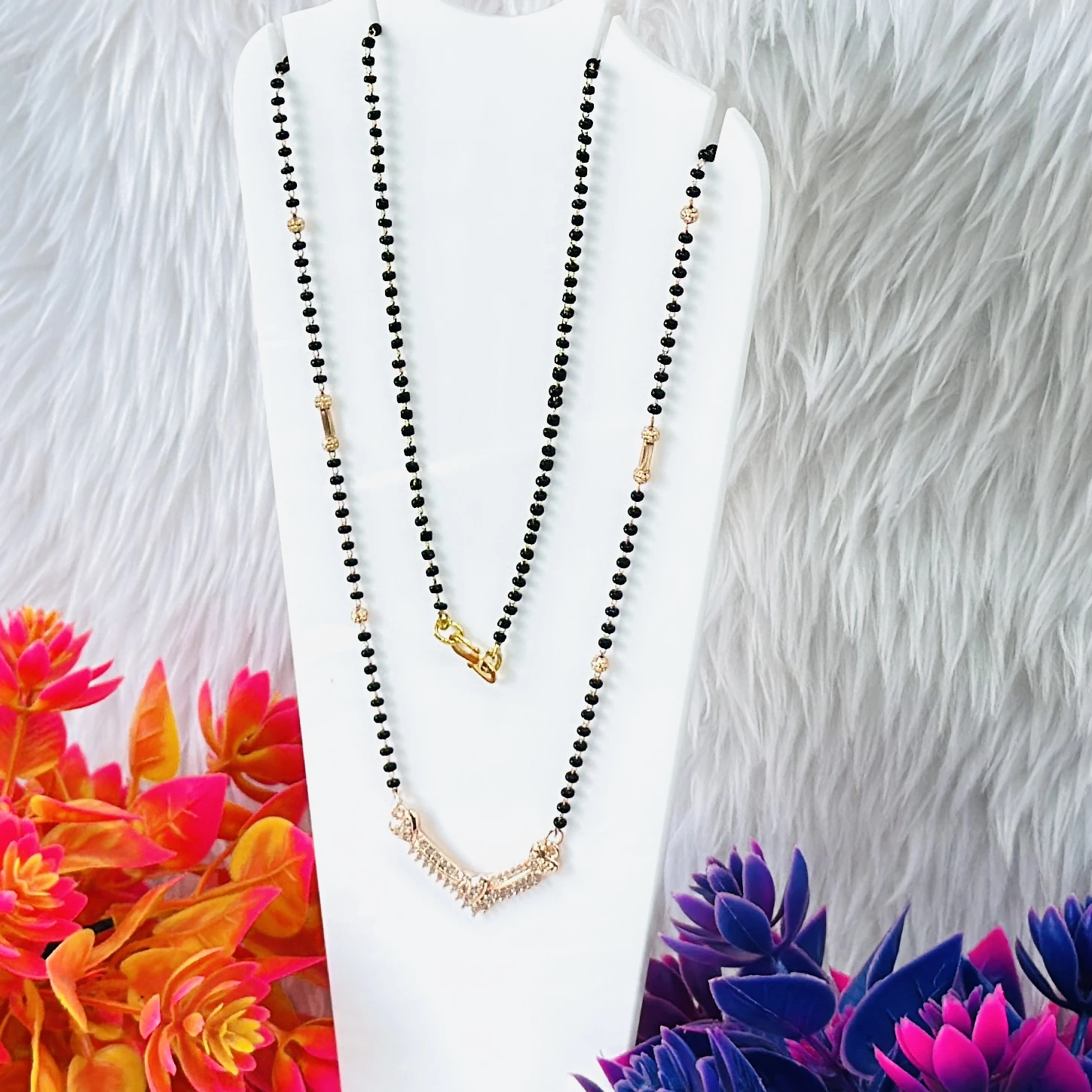 Gold plated mangalsutra