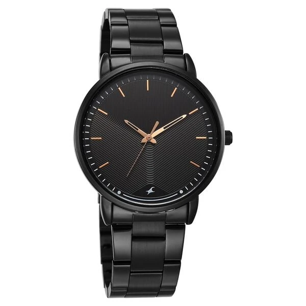 Fastrack Stunners Quartz Analog Black Dial Stainless Steel Strap Watch Model no… 38159NM02
