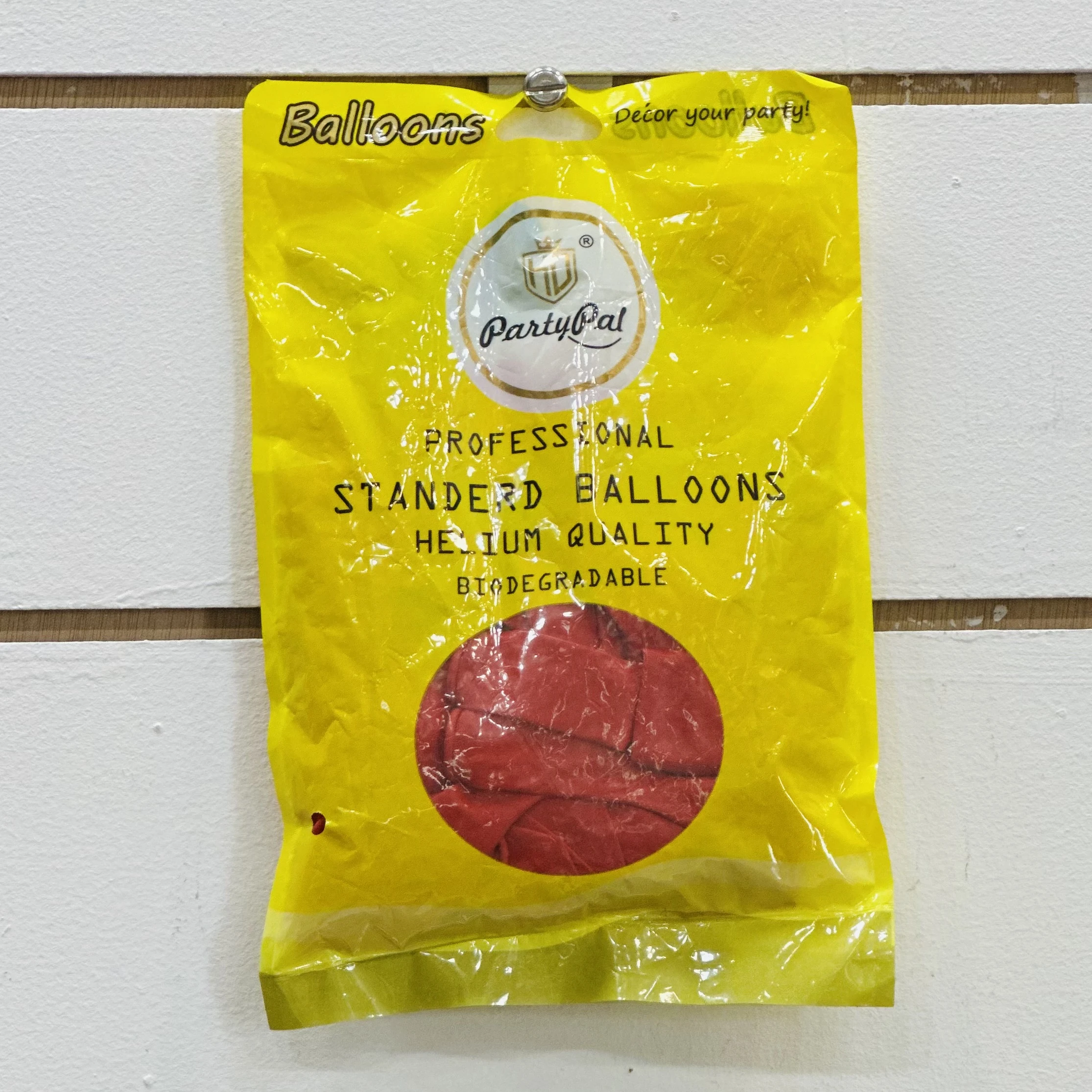 package of "Party Pal" brand balloons