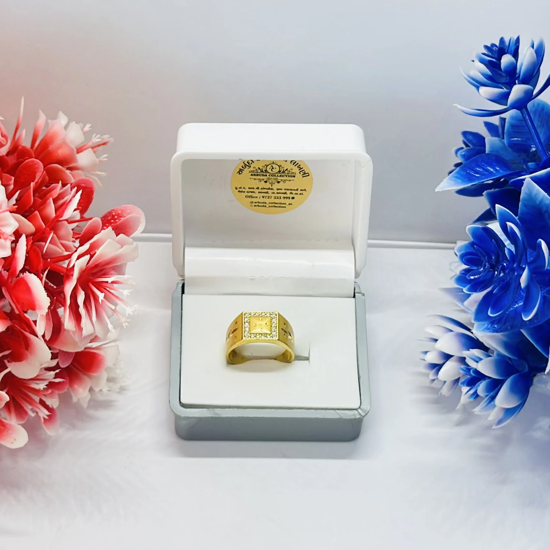 Gold plated men's ring