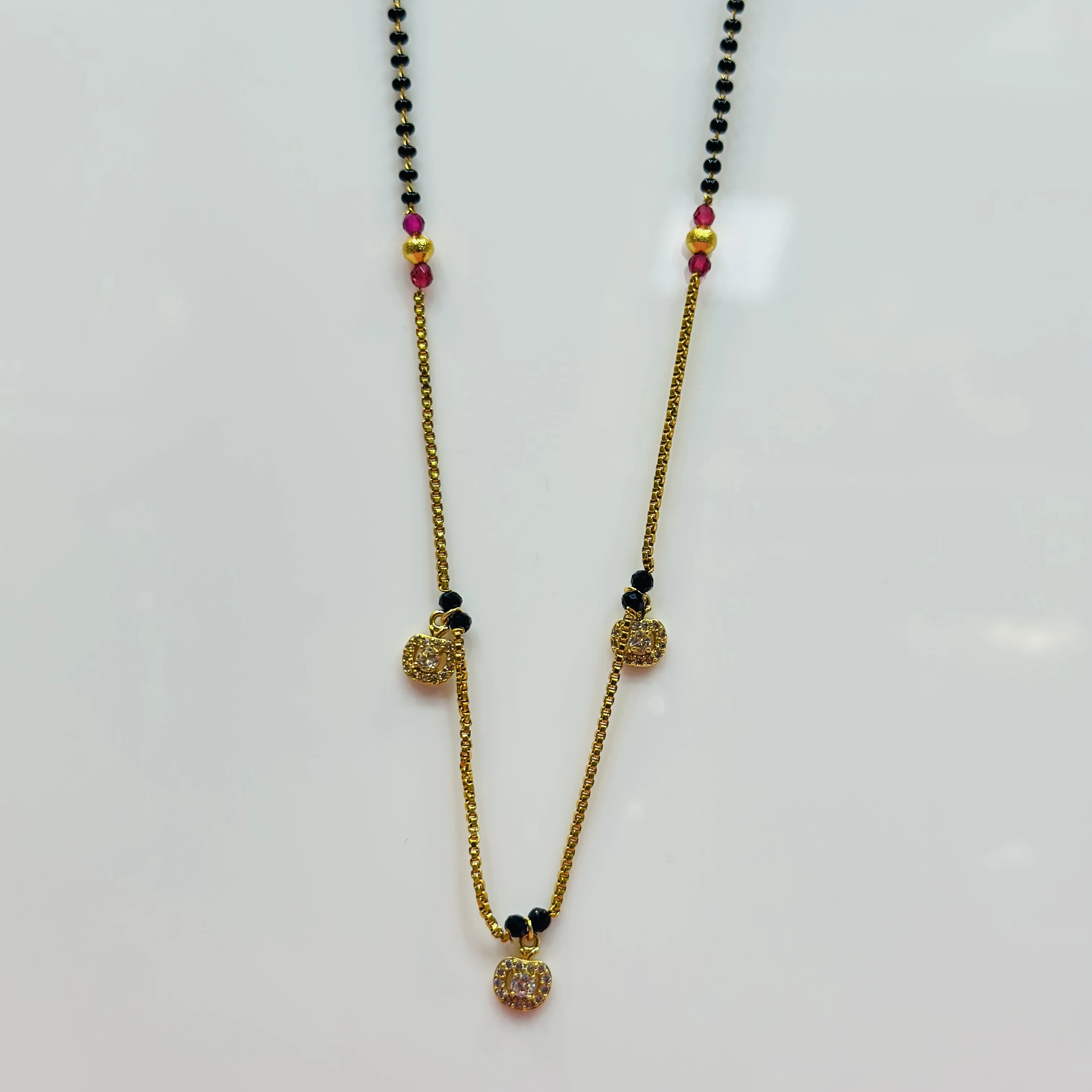 Gold plated mangalsutra