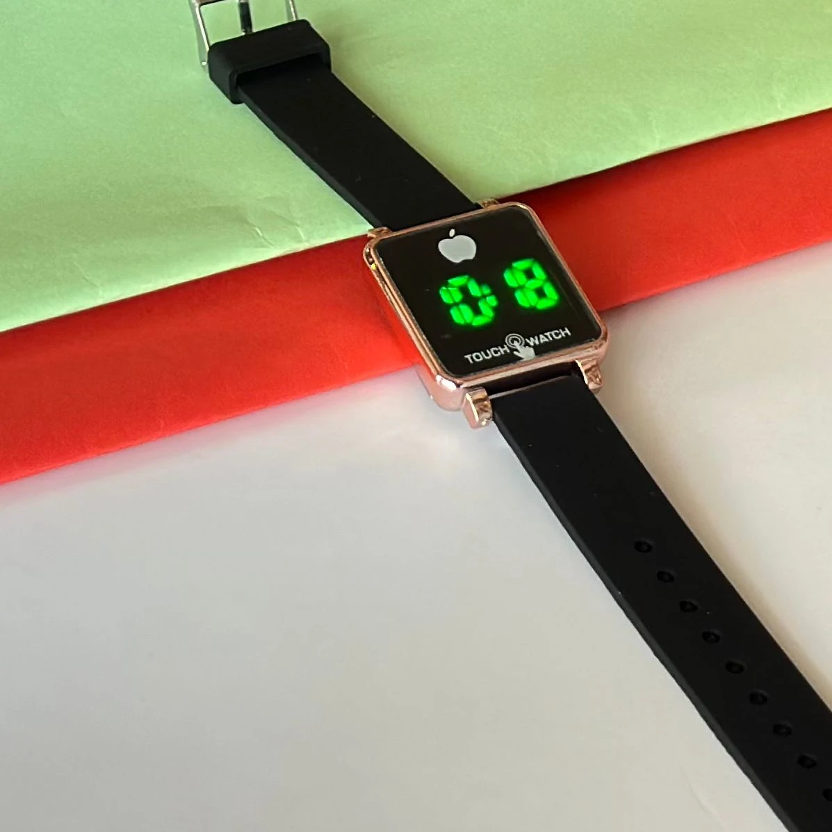 Black digital watch