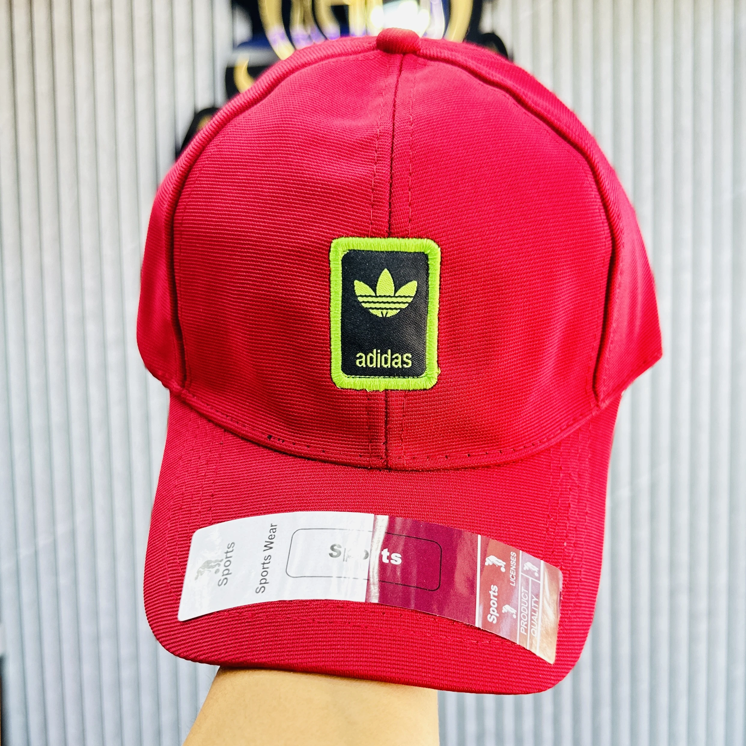 Red adidas baseball cap