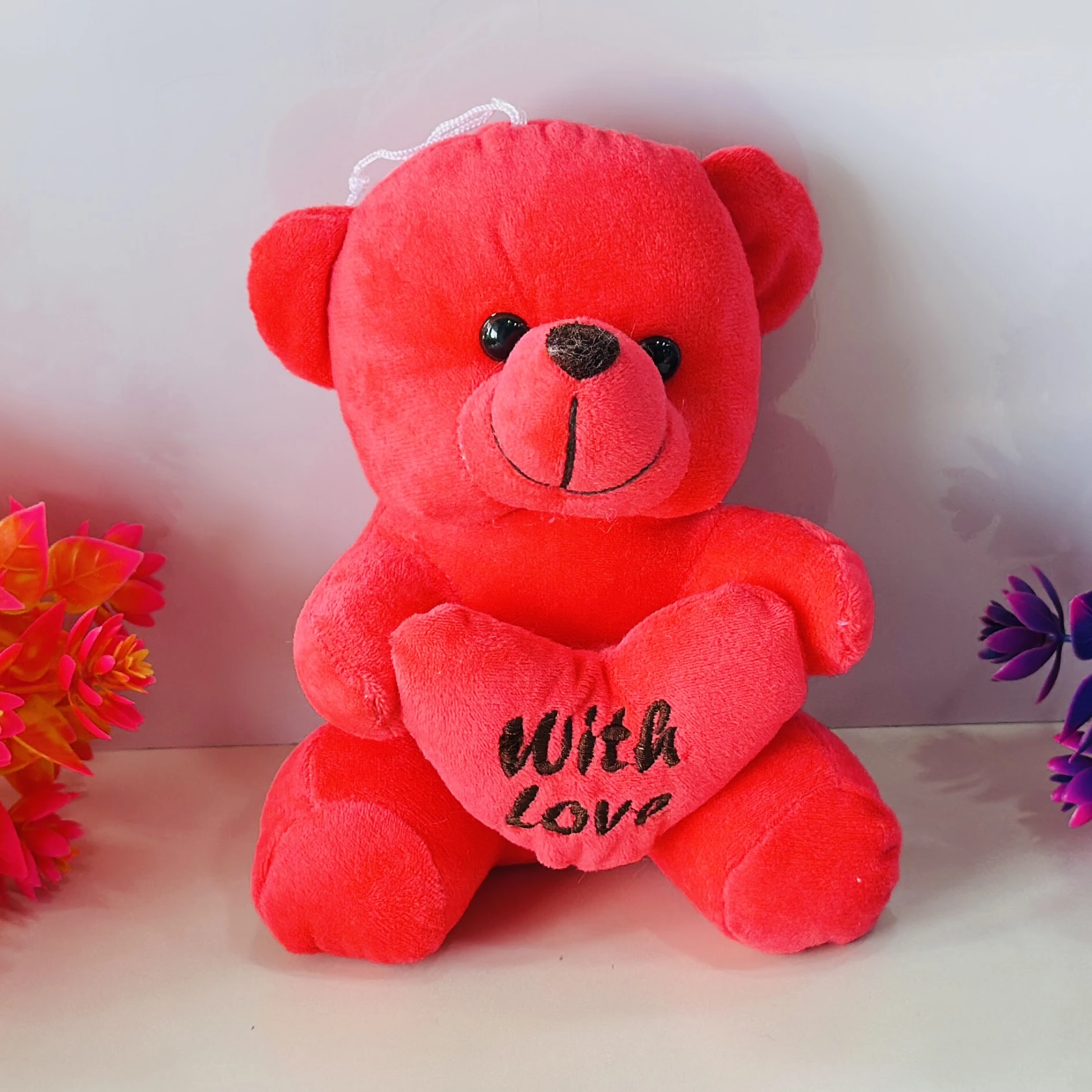 Red With Heart Teddy Bear