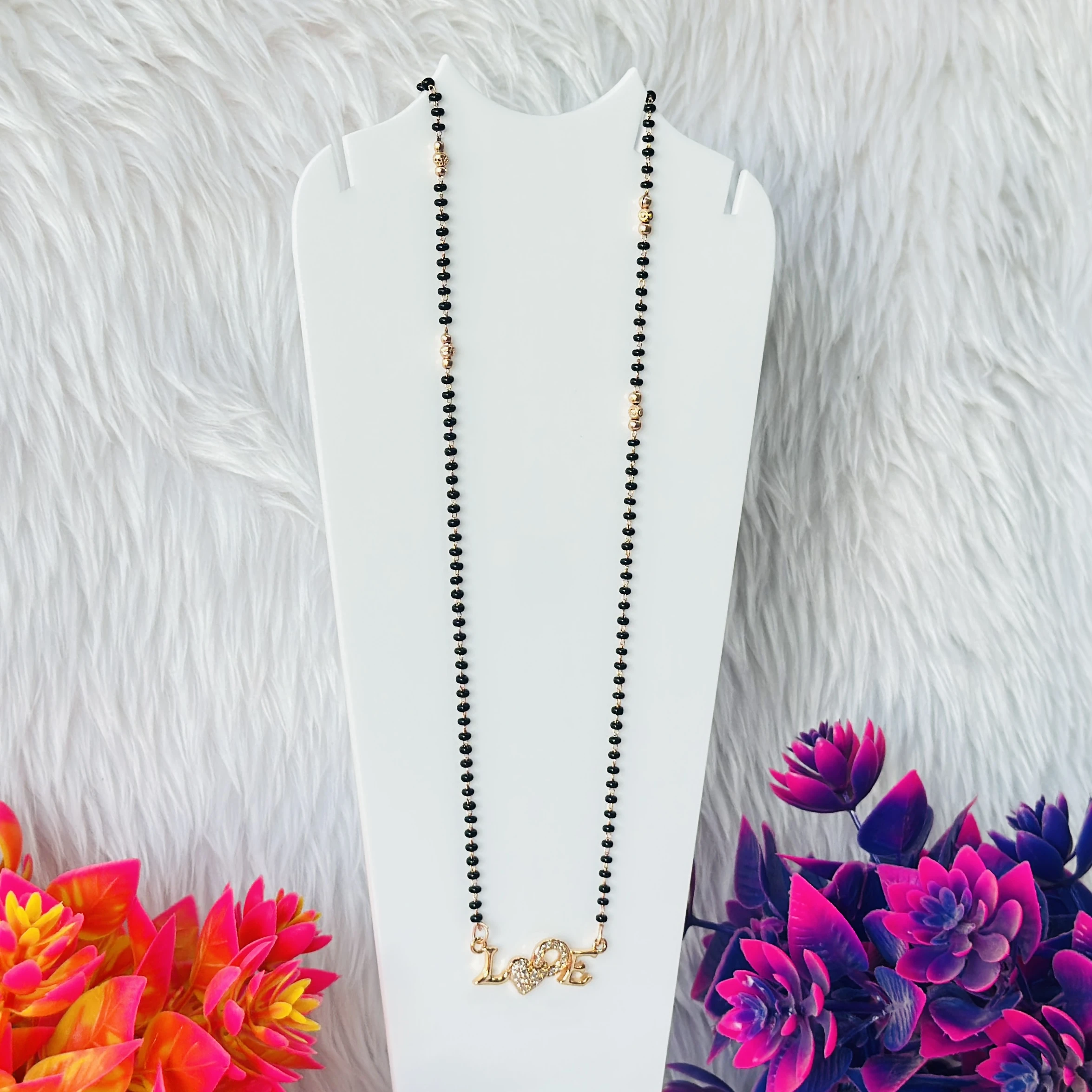 Gold plated mangalsutra
