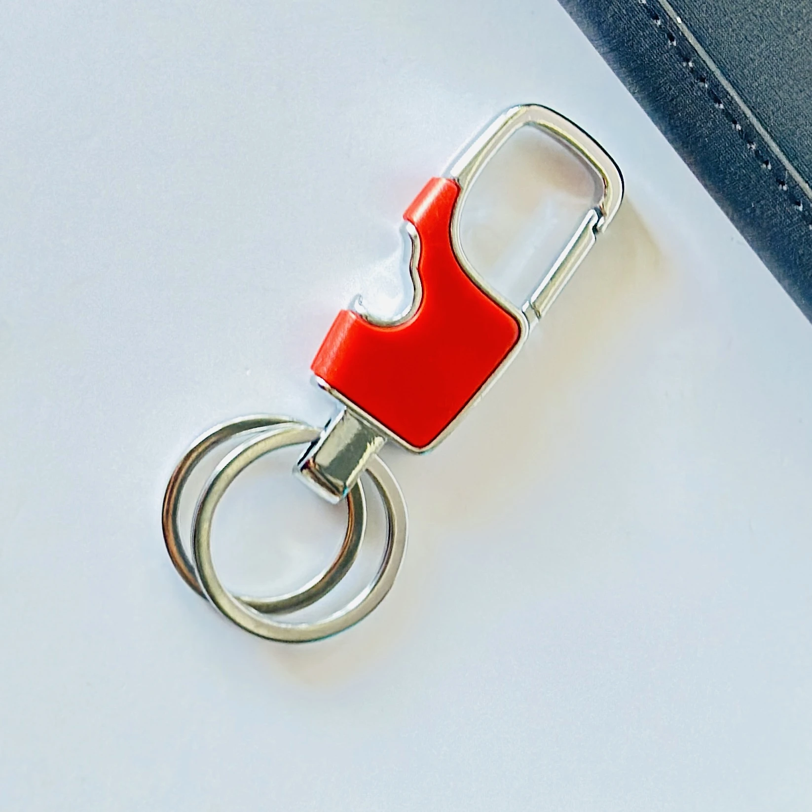 Mtverver Red Metal Bottle Opener Keychain