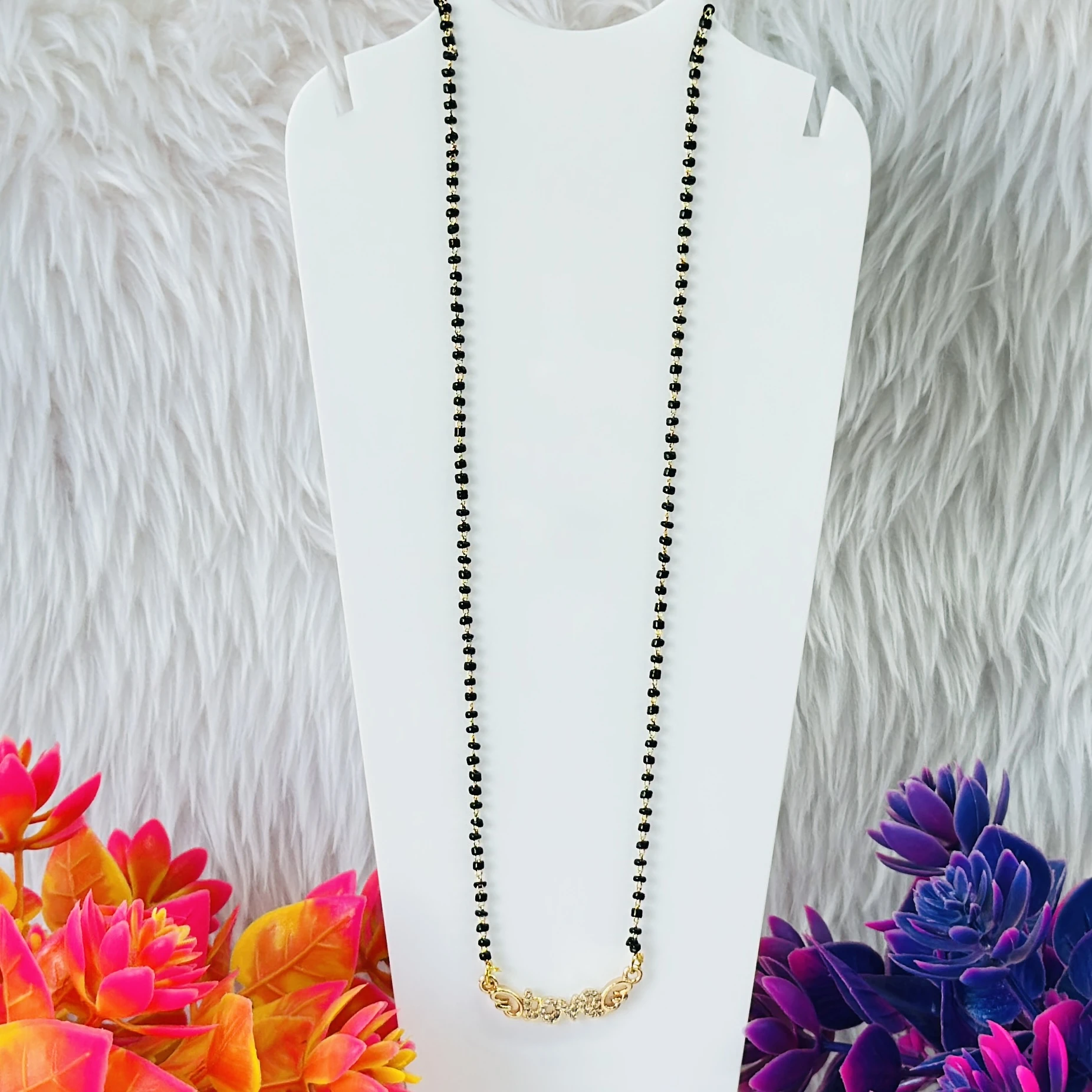 Gold plated mangalsutra