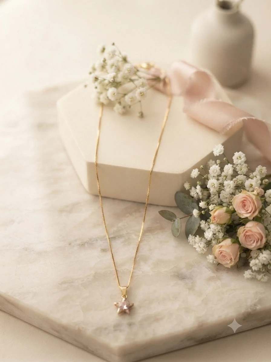 Zaveri Pearls rose gold plated necklace