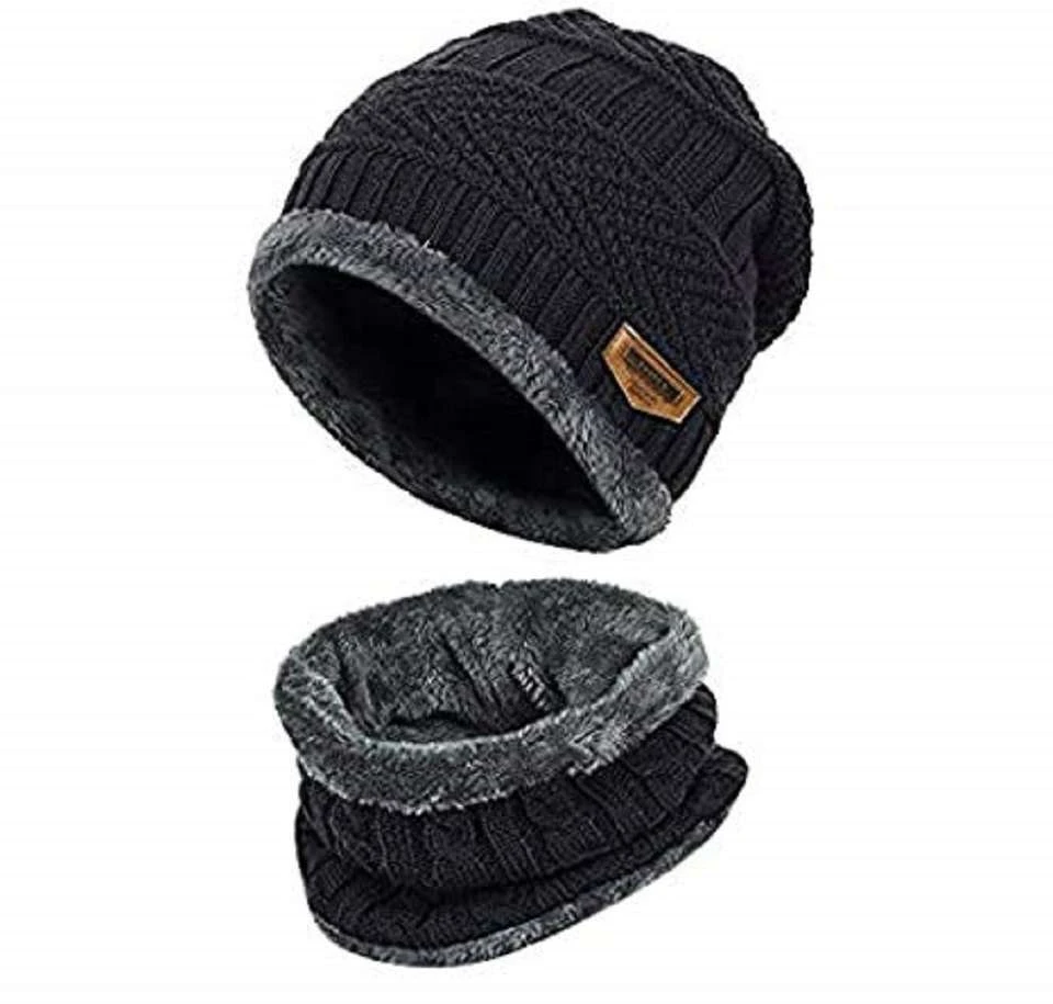 Aenon Fashion is my passion Winter Knit Beanie, Hat, Neck Warmer Scarf and Woolen