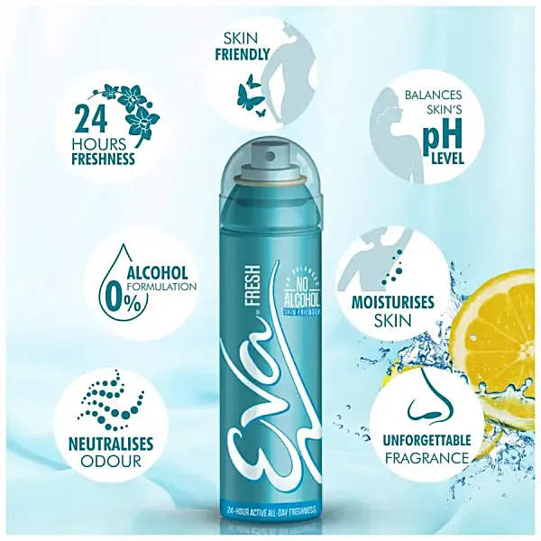 an Eva Fresh Deodorant Spray for Women.