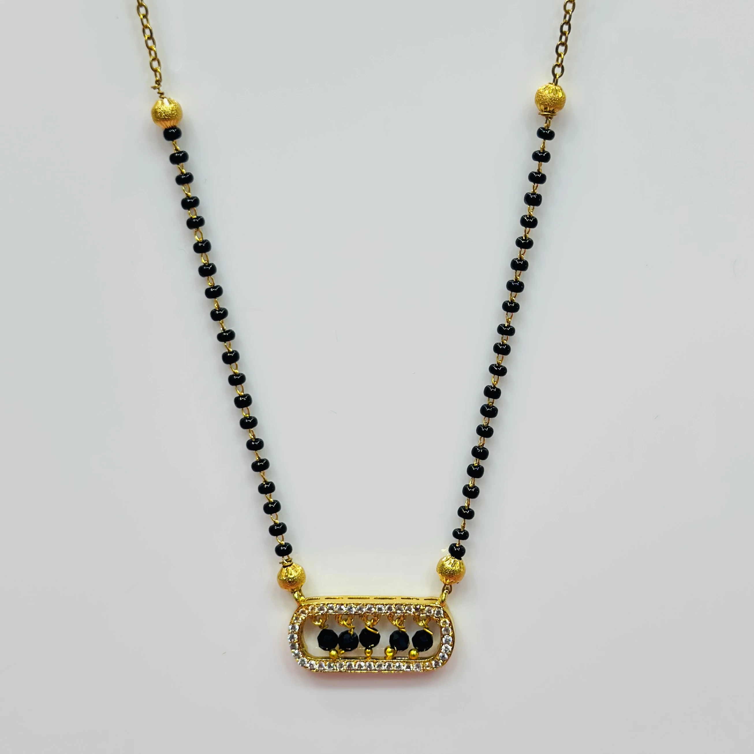 Gold plated mangalsutra