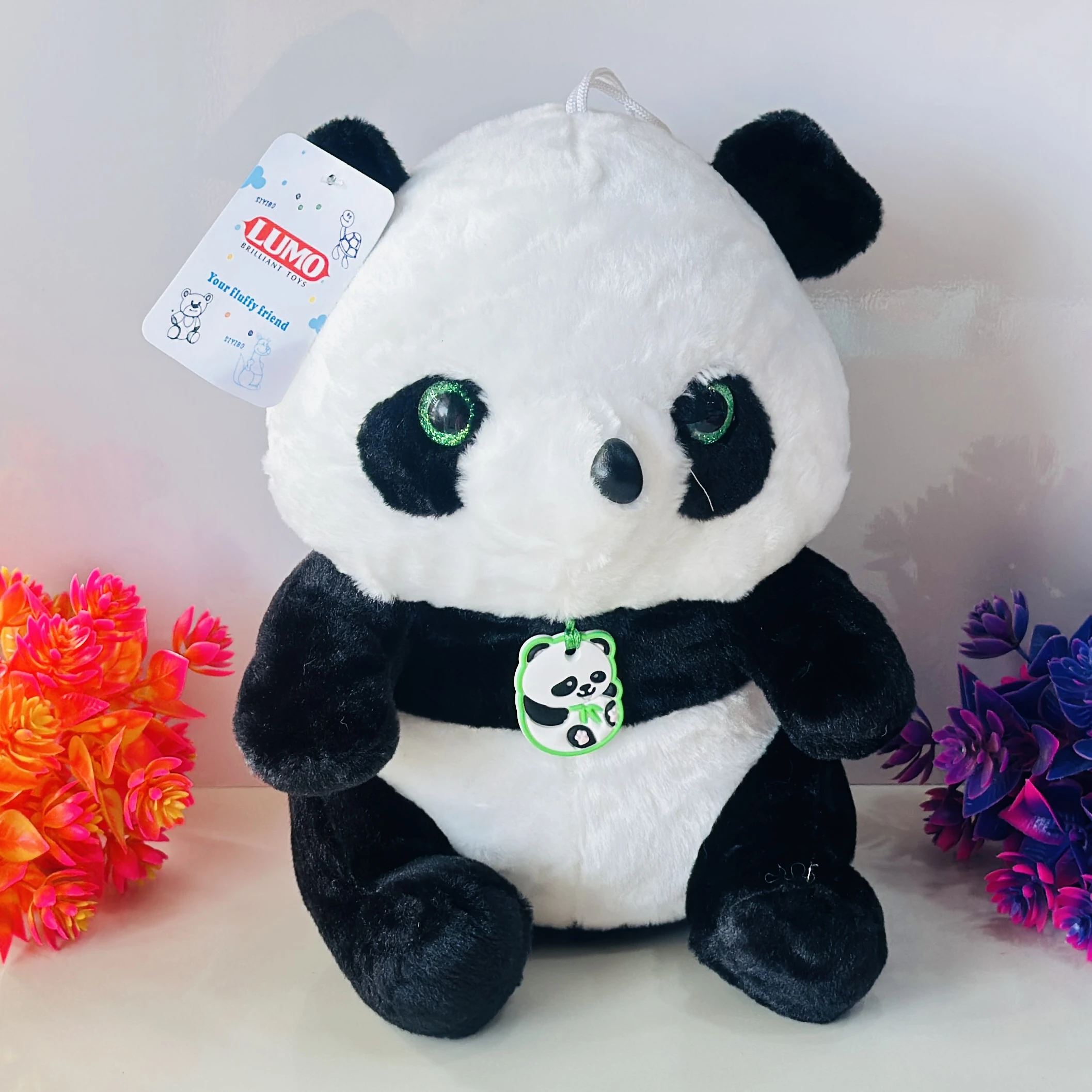 LUMO Brilliant Toys panda plush toy