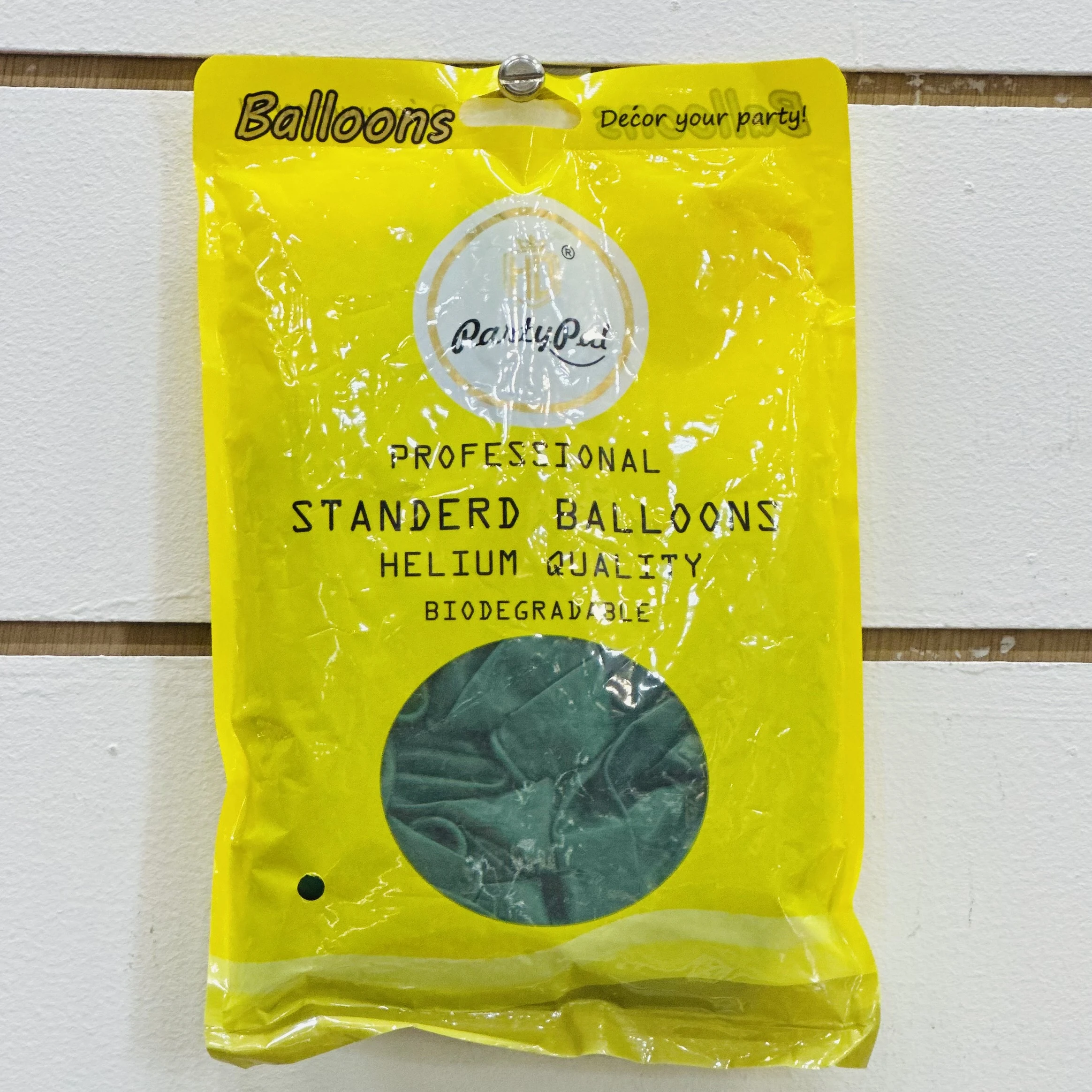 package of "Party Pal" brand balloons