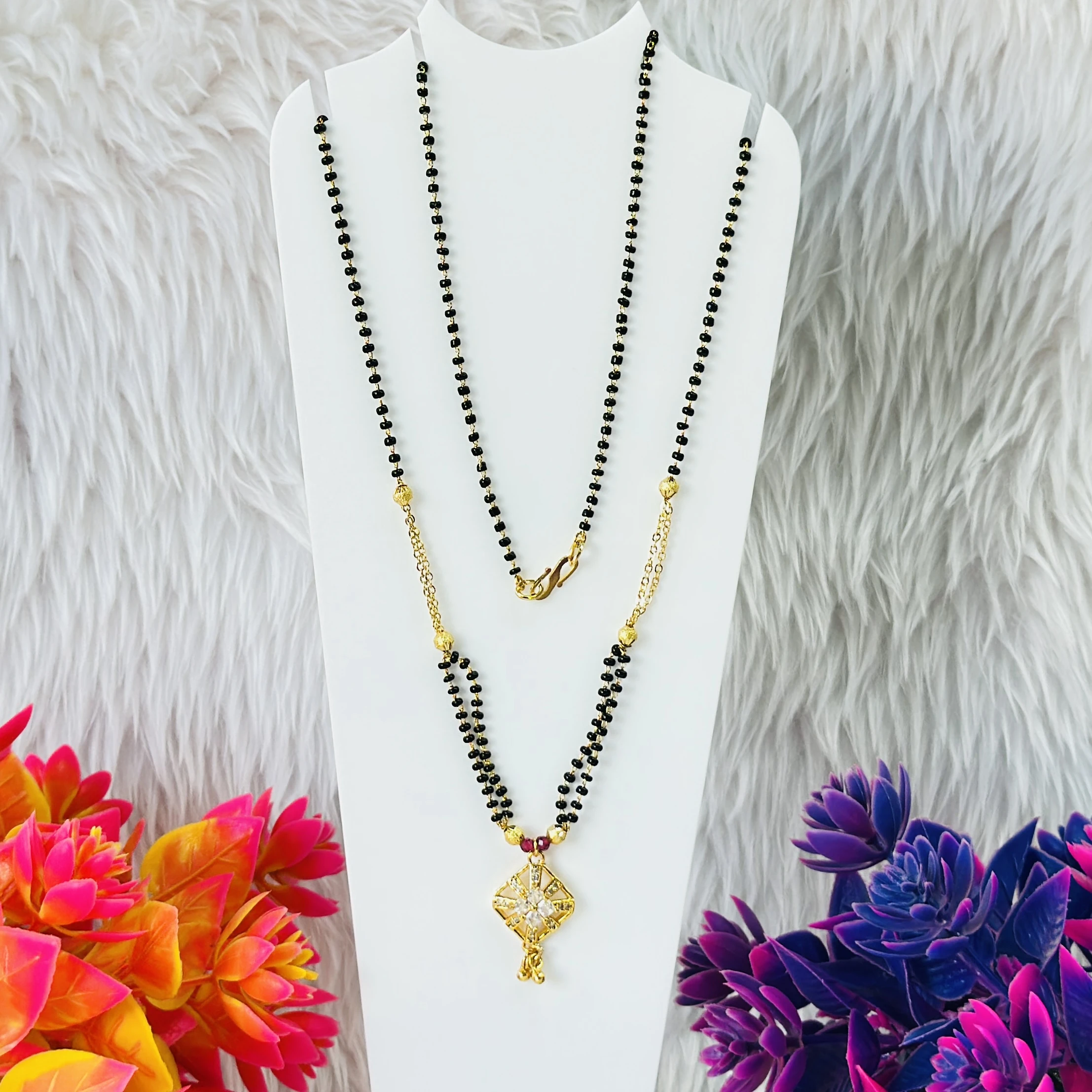 Gold plated mangalsutra