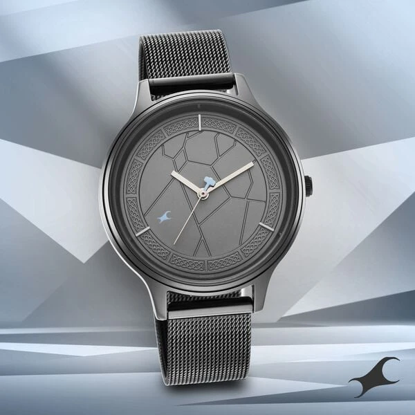 Fastrack Thor Quartz Analog Grey Dial Stainless Steel Strap Watch for Girls  Model No.NR6269NM01