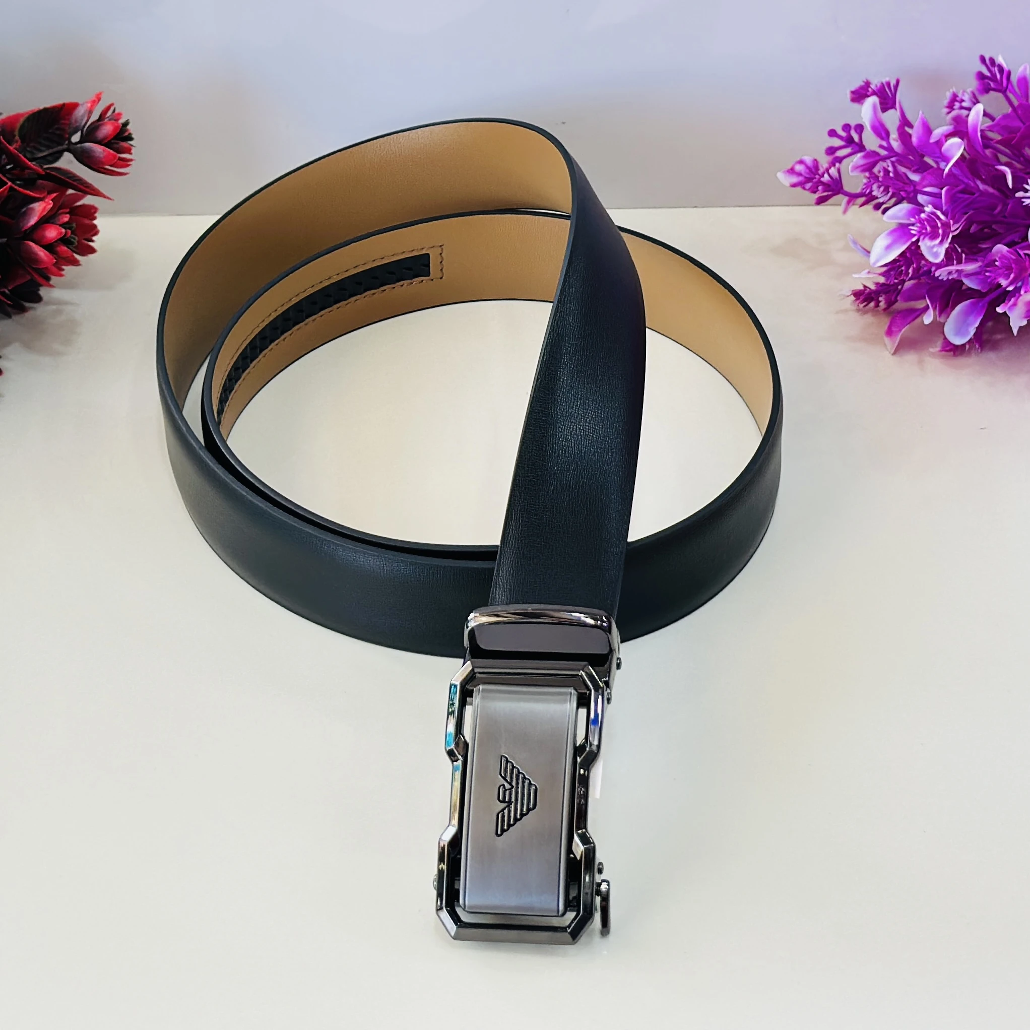 Men Black Casual Belts