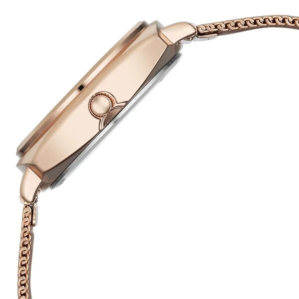 Fastrack Stunners Quartz Analog Rose Gold Dial Rose Gold Stainless Steel Strap Watch For Girls model No.68043WM06