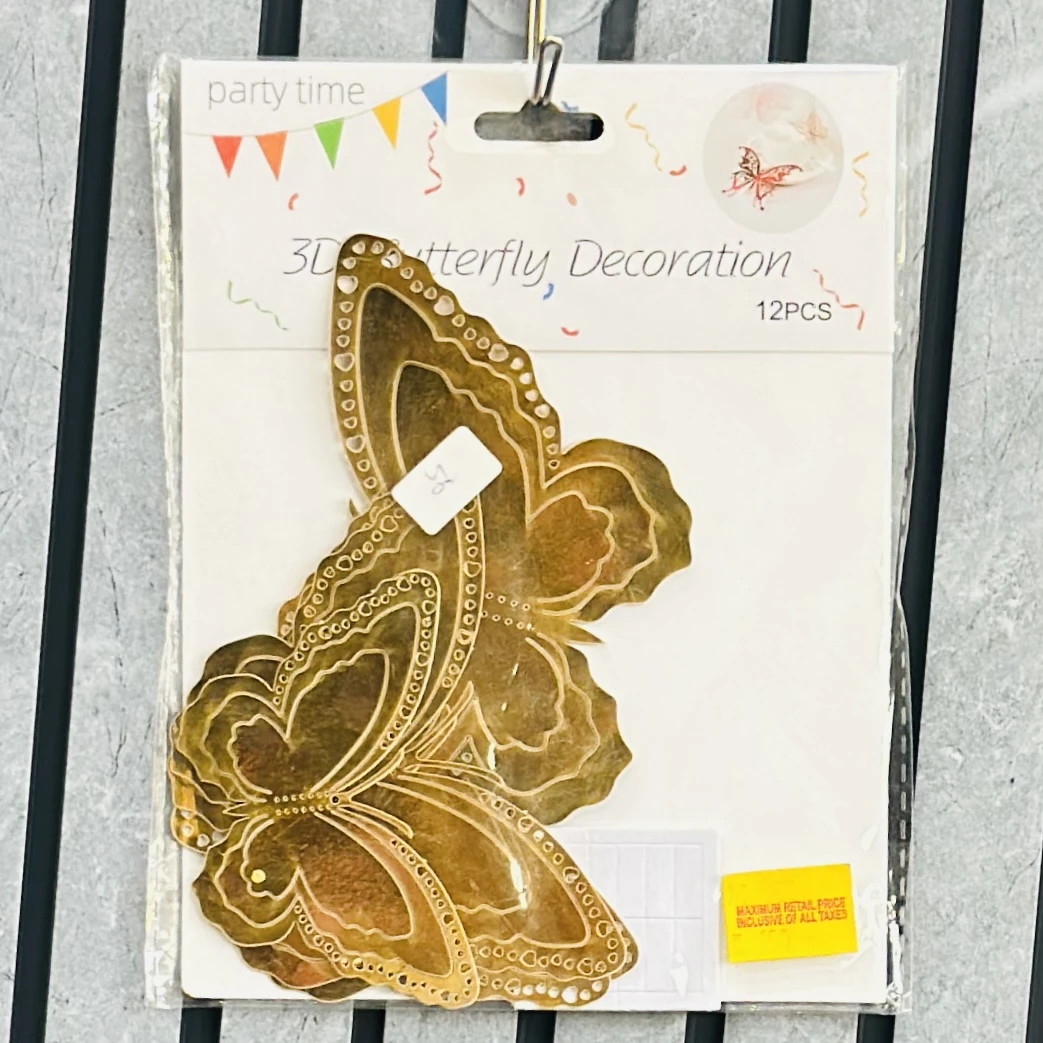 package of 3D butterfly wall decorations