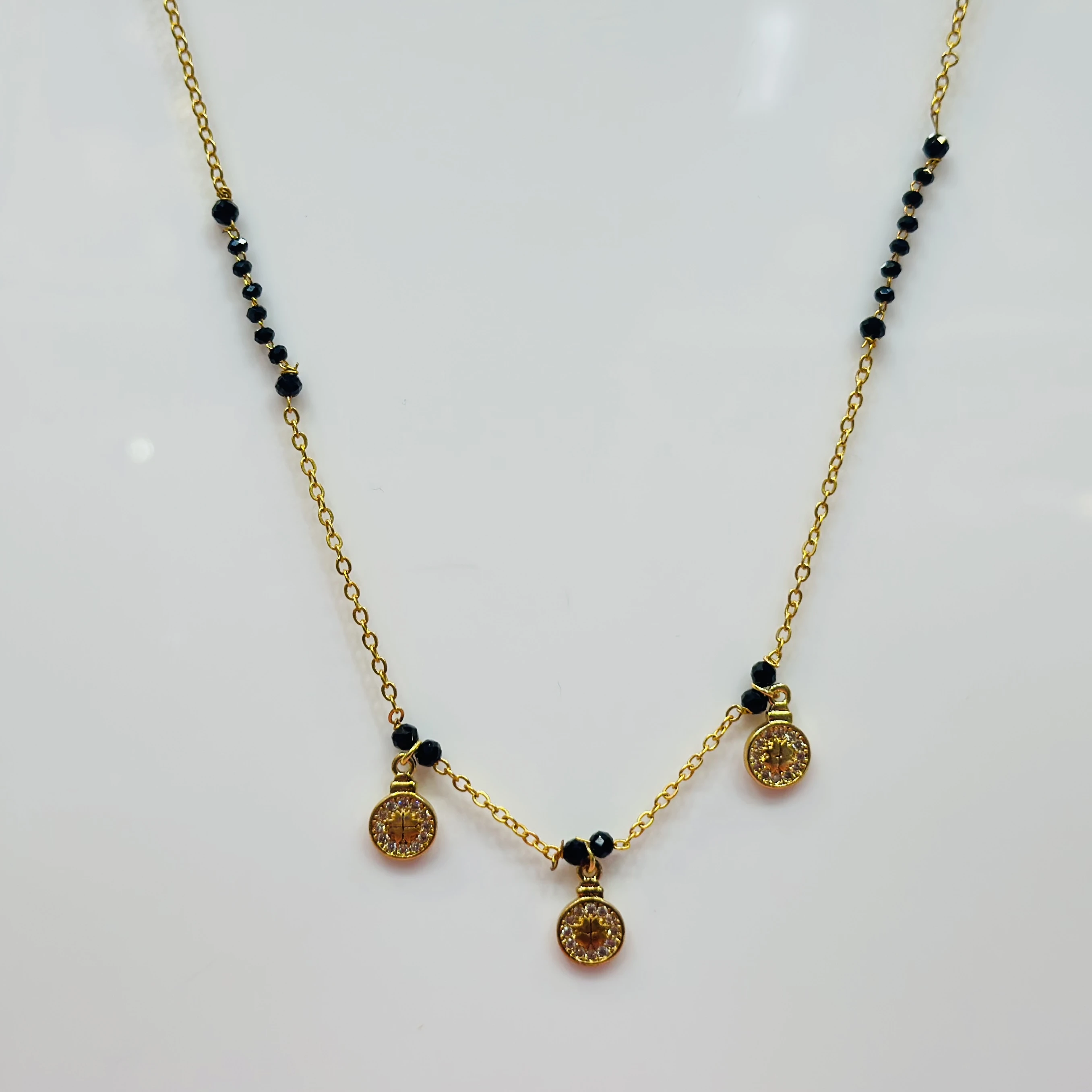 Gold plated mangalsutra