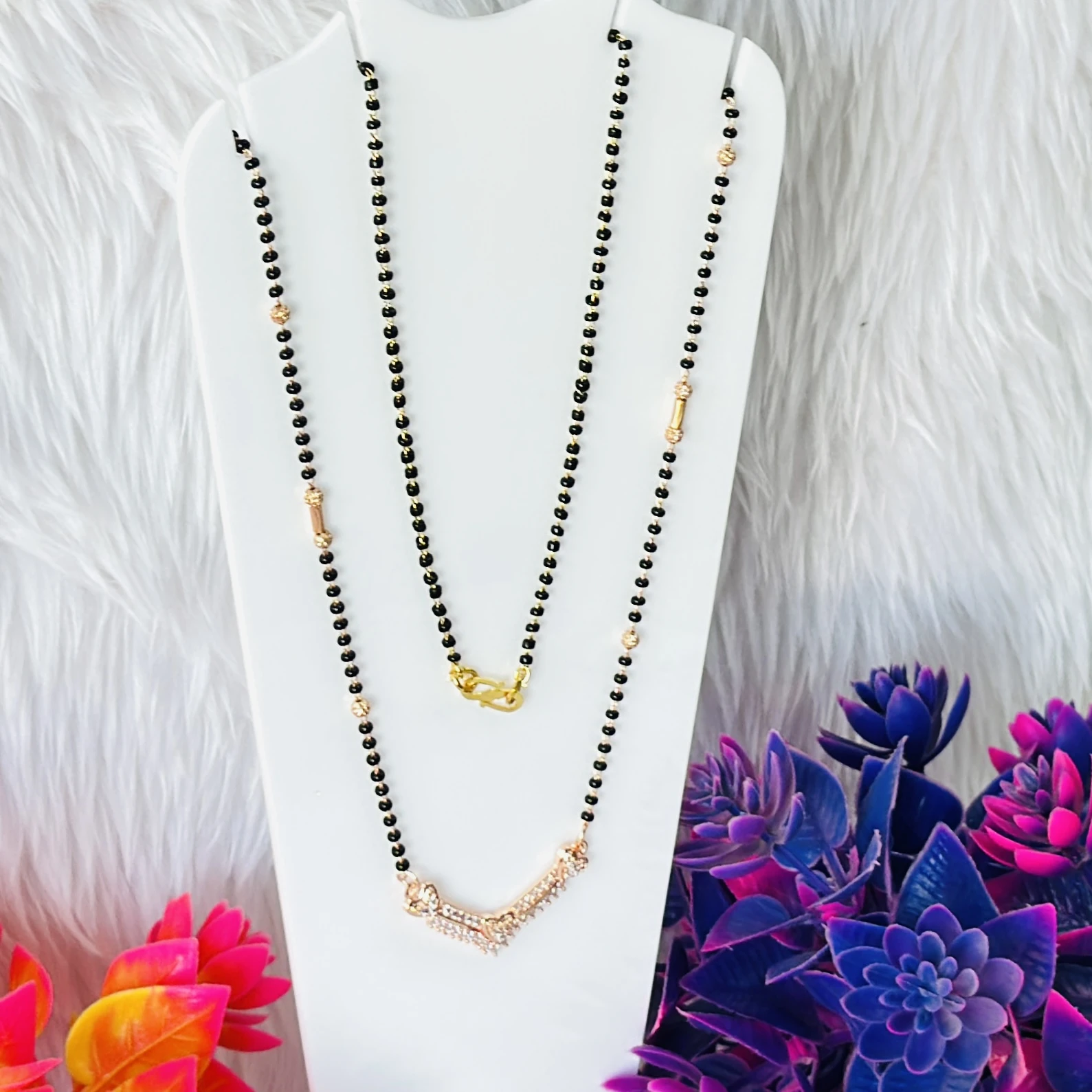 Gold plated mangalsutra