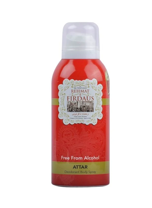 JBJ Rehmat E Firdaus Red Deodorant Body Spray. 125 ml