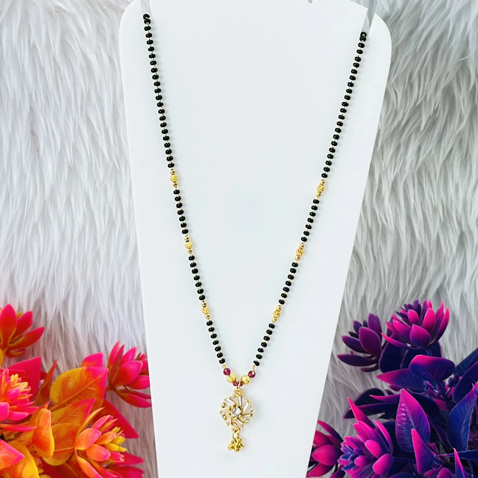 Gold plated mangalsutra