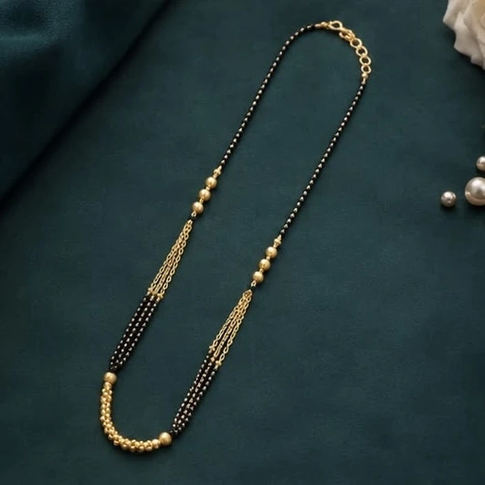 Gold plated mangalsutra