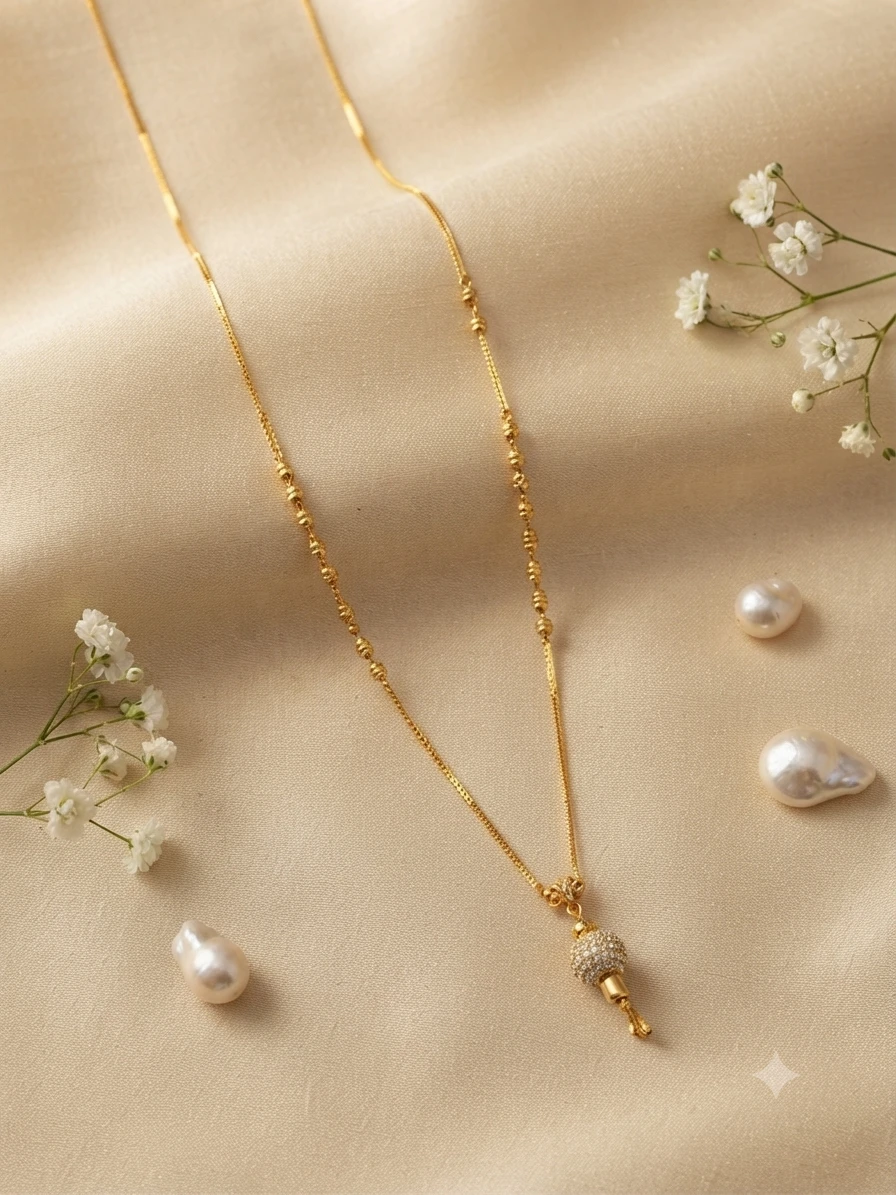 Gold plated, multi-layered mangalsutra