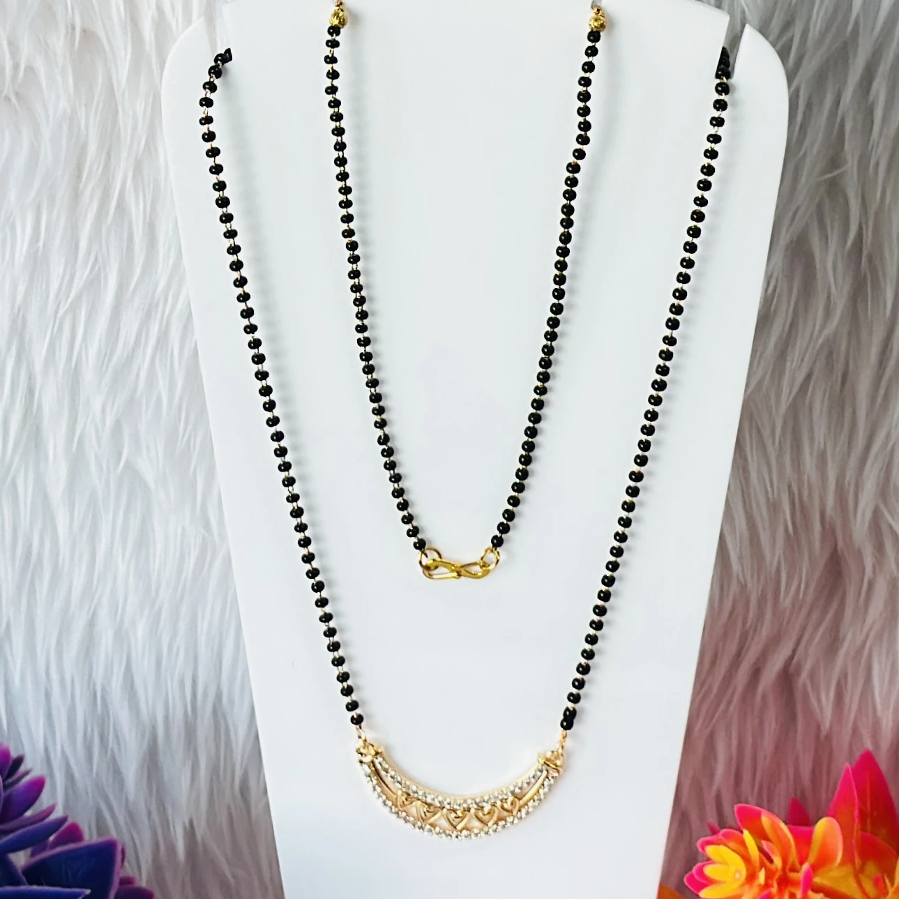 Set of gold-plated mangalsutras
