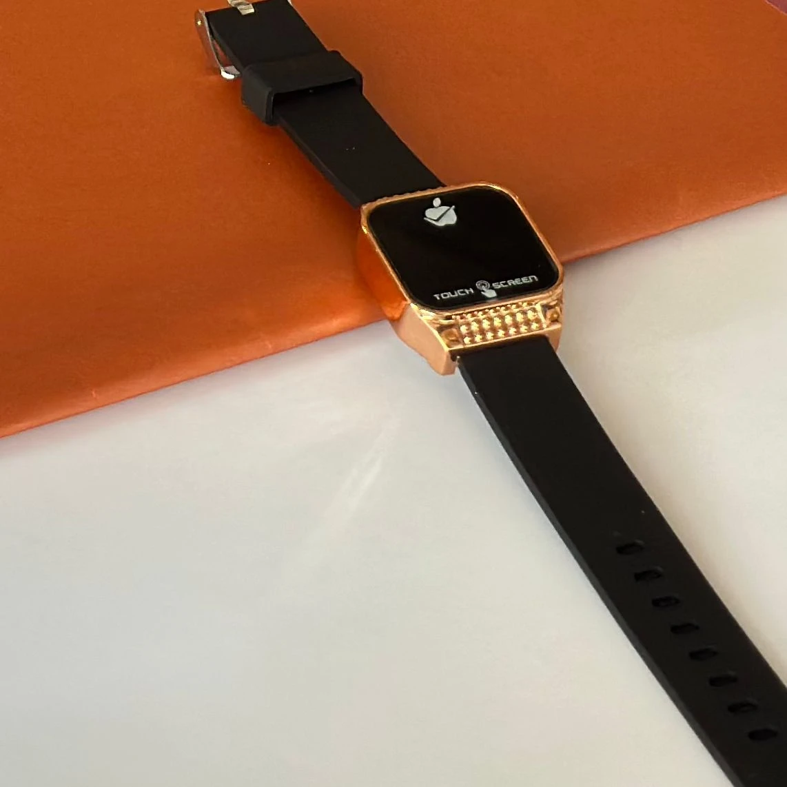 Black digital watch